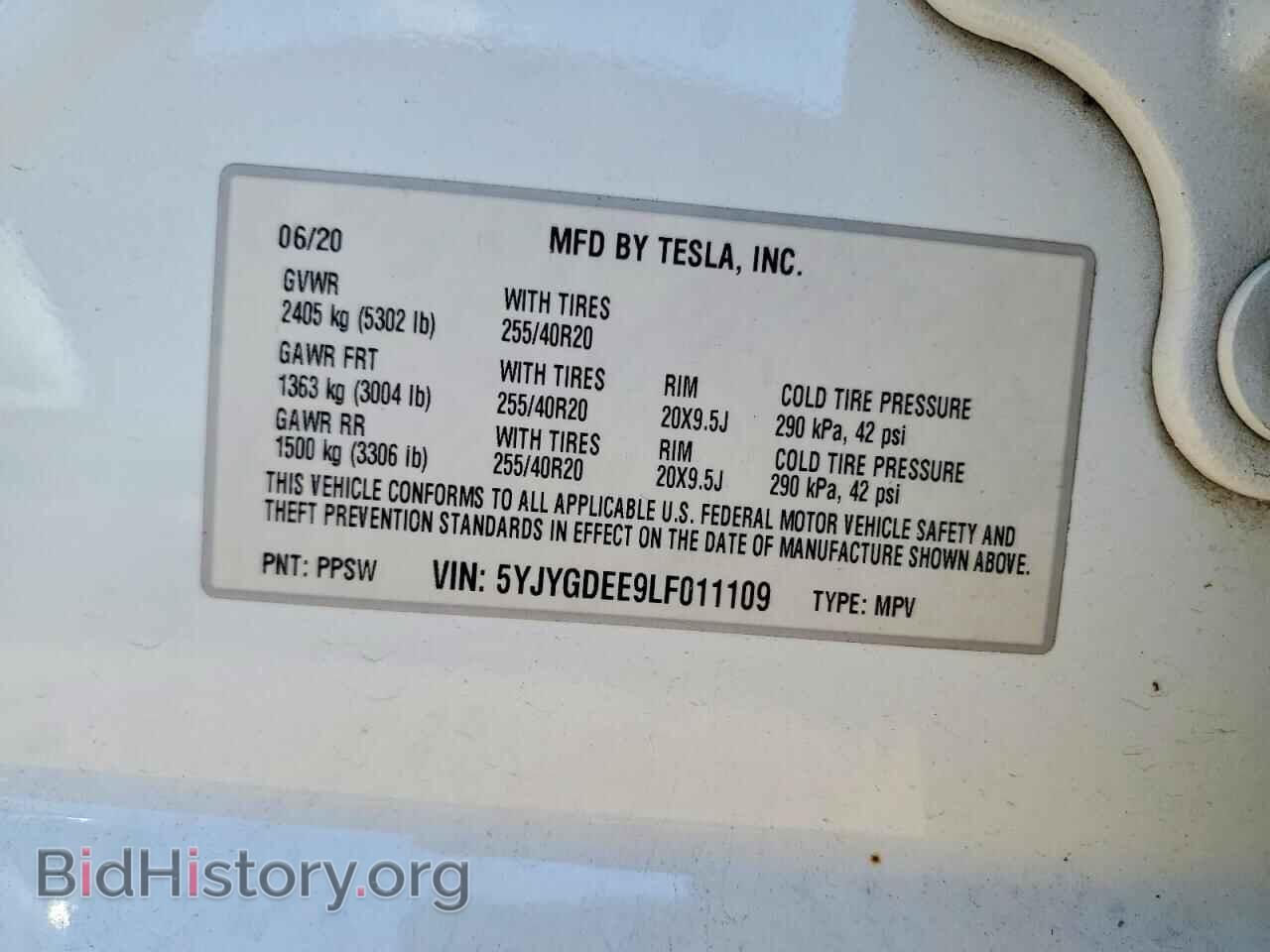 2020 TESLA MODEL Y - VIN: 5YJYGDEE9LF011109 - Photo 12