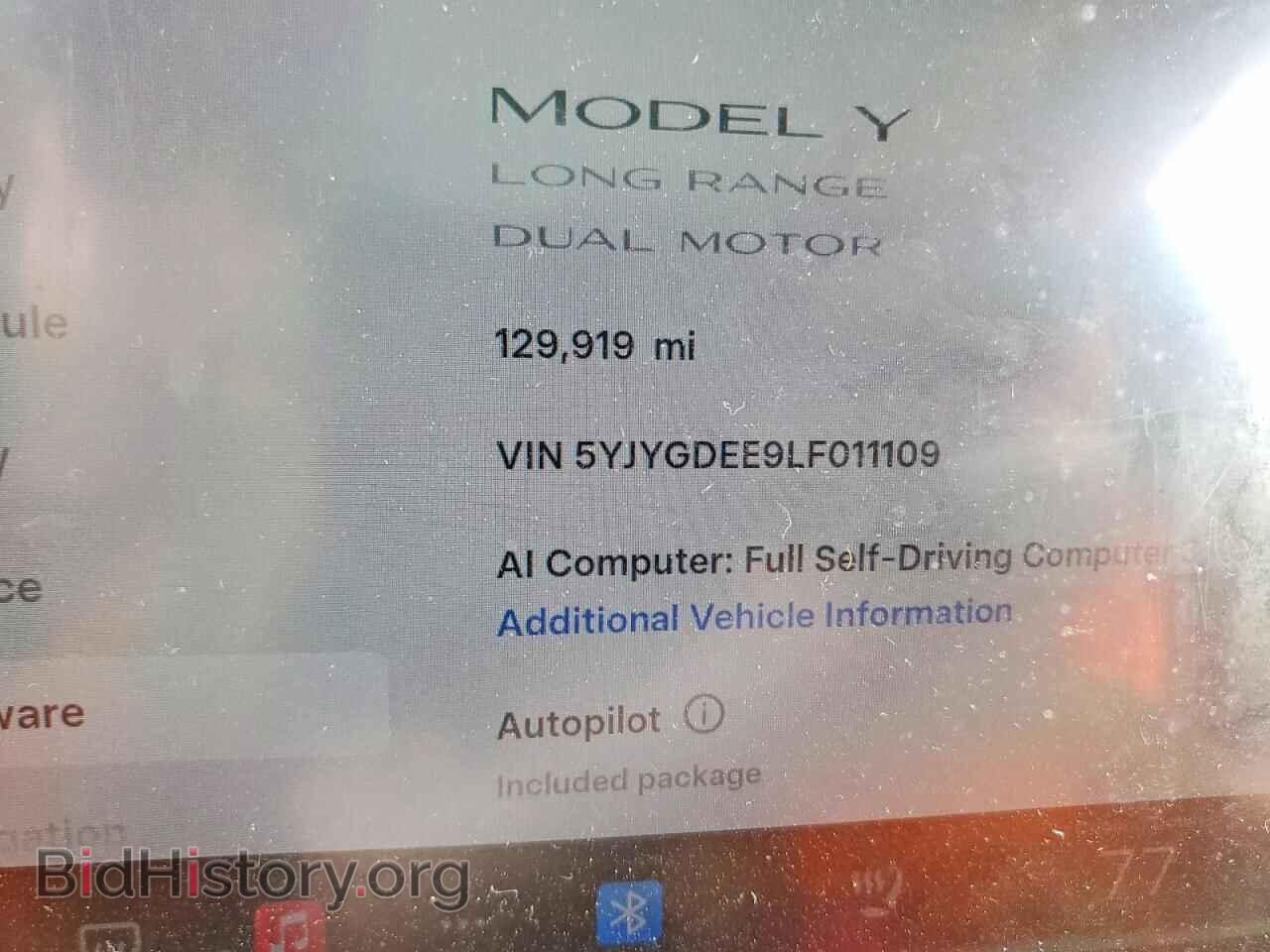 2020 TESLA MODEL Y - VIN: 5YJYGDEE9LF011109 - Photo 9