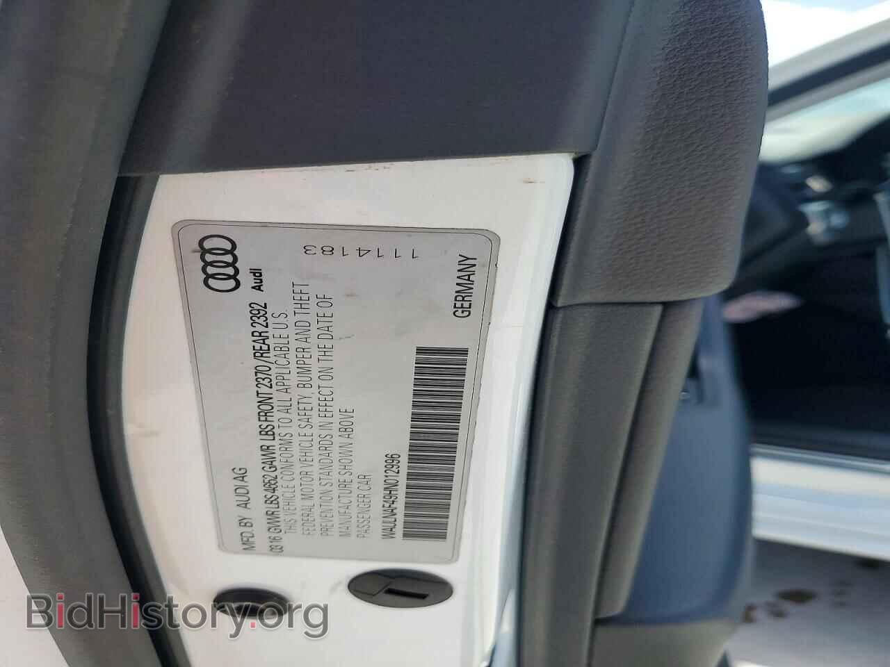 2017 AUDI A4 - VIN: WAULNAF49HN012996 - Фото 12