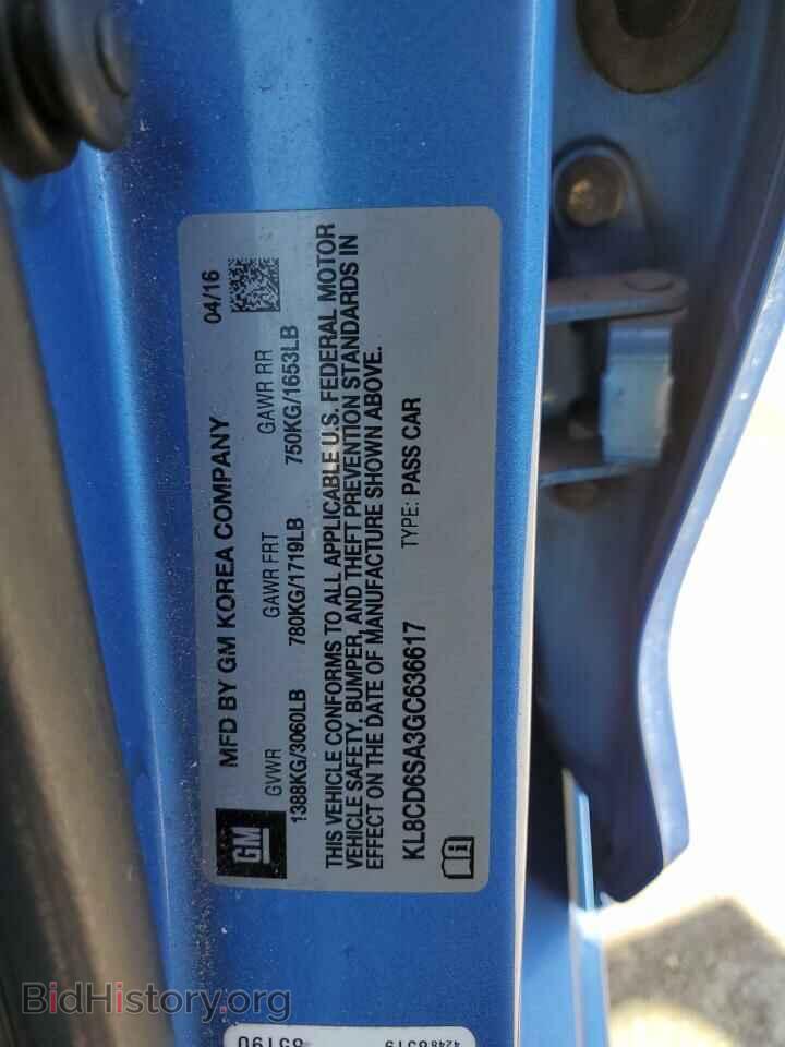 2016 CHEVROLET SPARK - VIN: KL8CD6SA3GC636617 - Фото 12