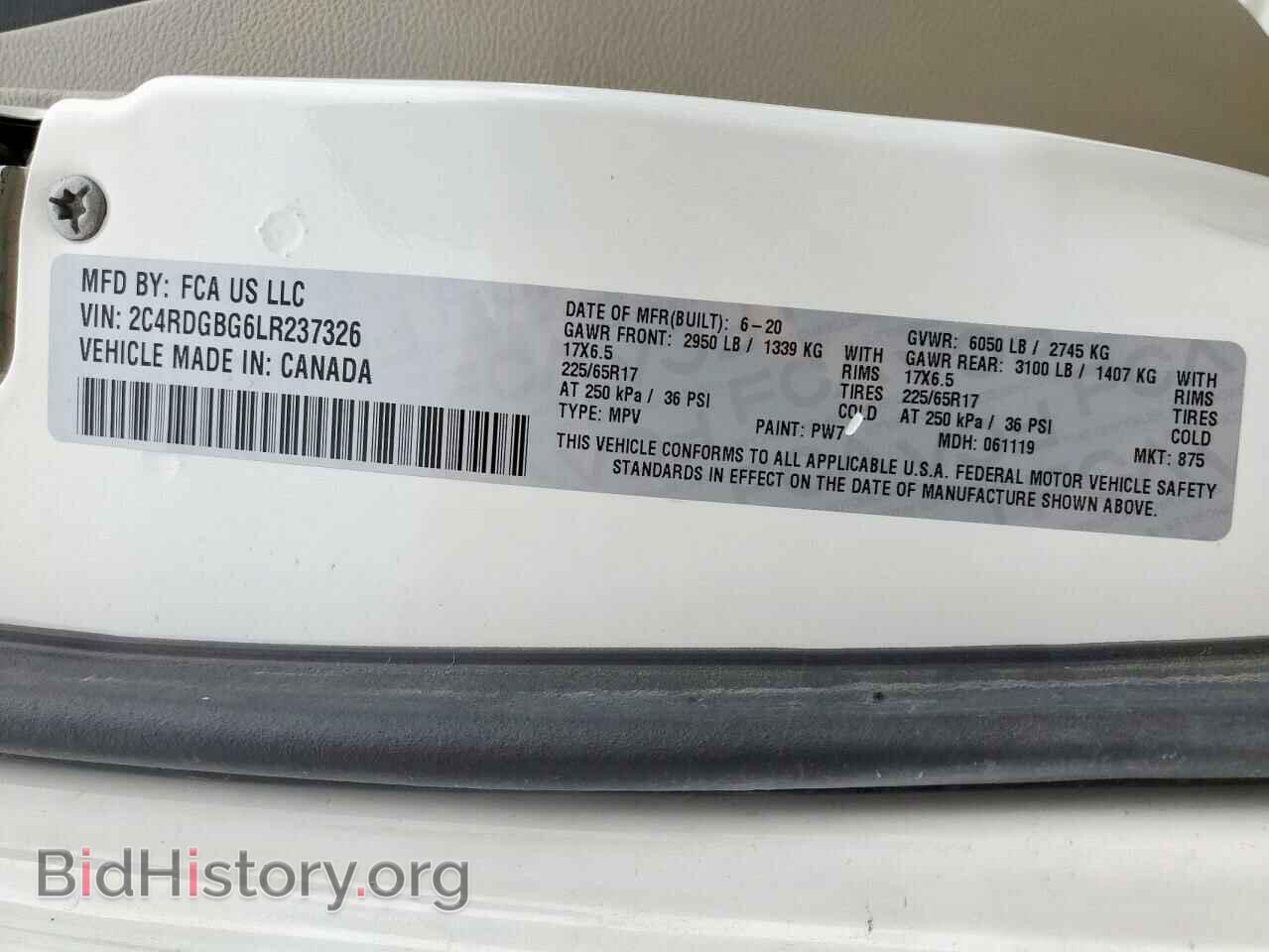 2020 DODGE CARAVAN - VIN: 2C4RDGBG6LR237326 - Photo 13