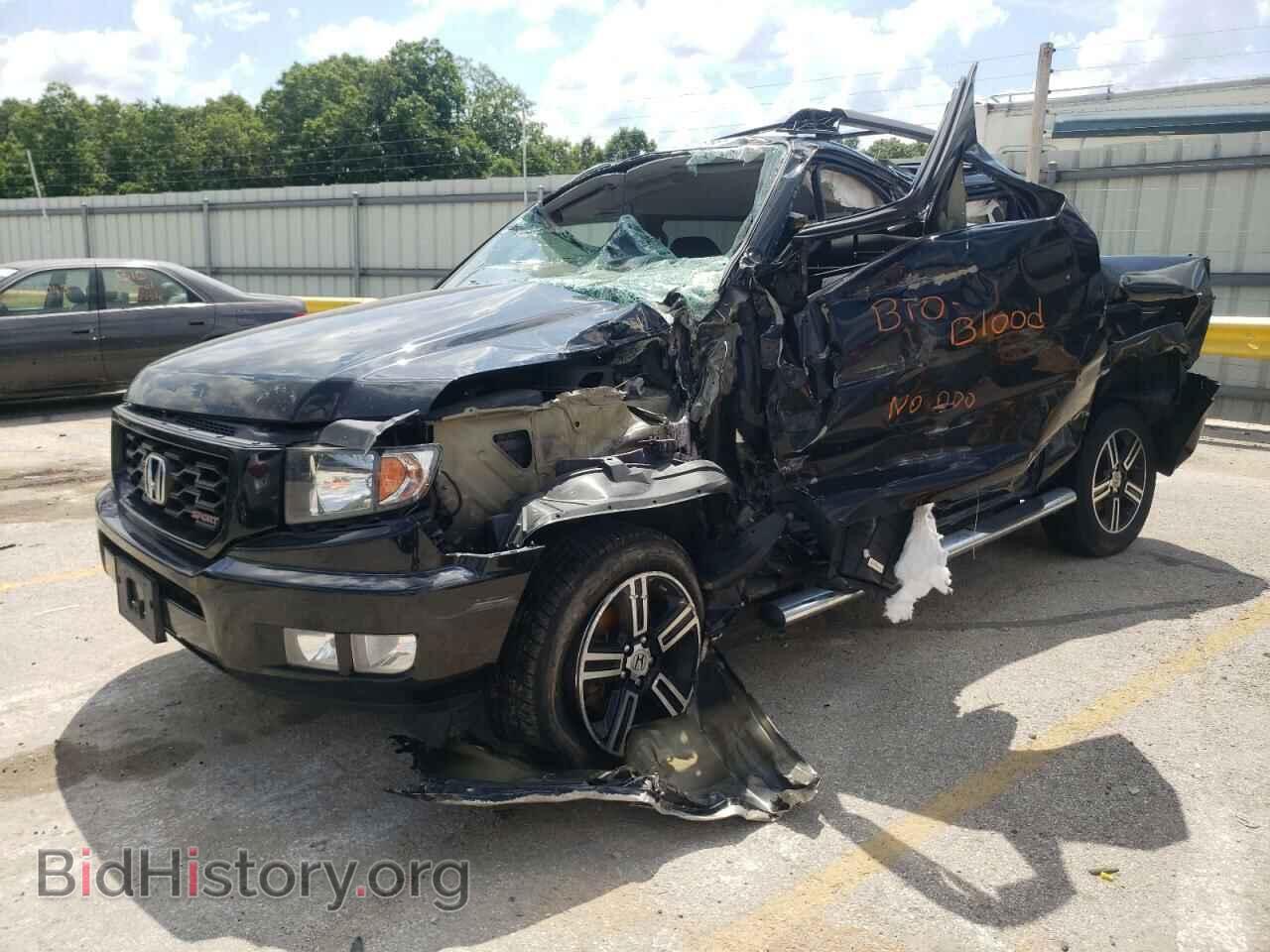 2014 HONDA RIDGELINE - VIN: 5FPYK1F74EB014670 - Фото 2