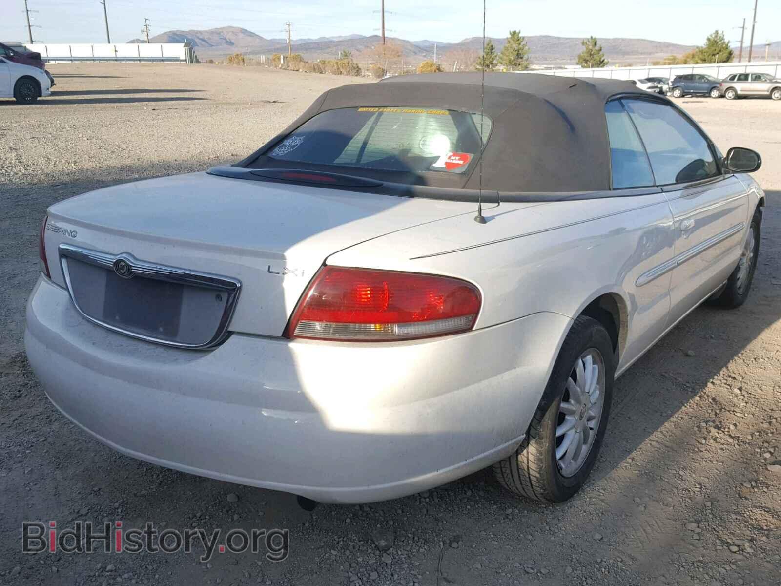 2003 CHRYSLER SEBRING - VIN: 1C3EL55T23N608952 - Фото 4