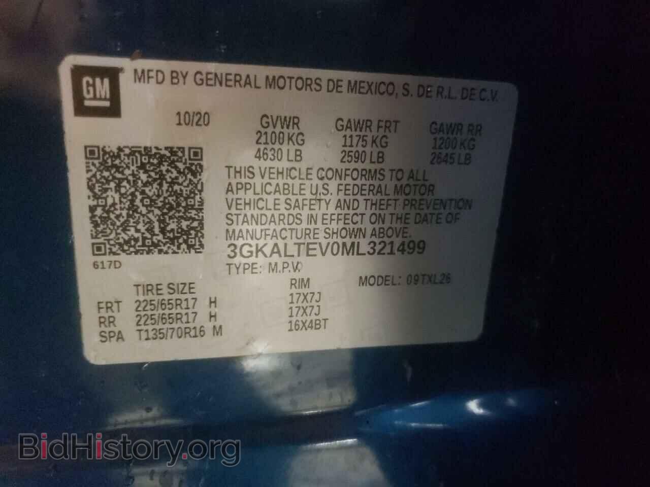 2021 GMC TERRAIN - VIN: 3GKALTEV0ML321499 - Фото 10