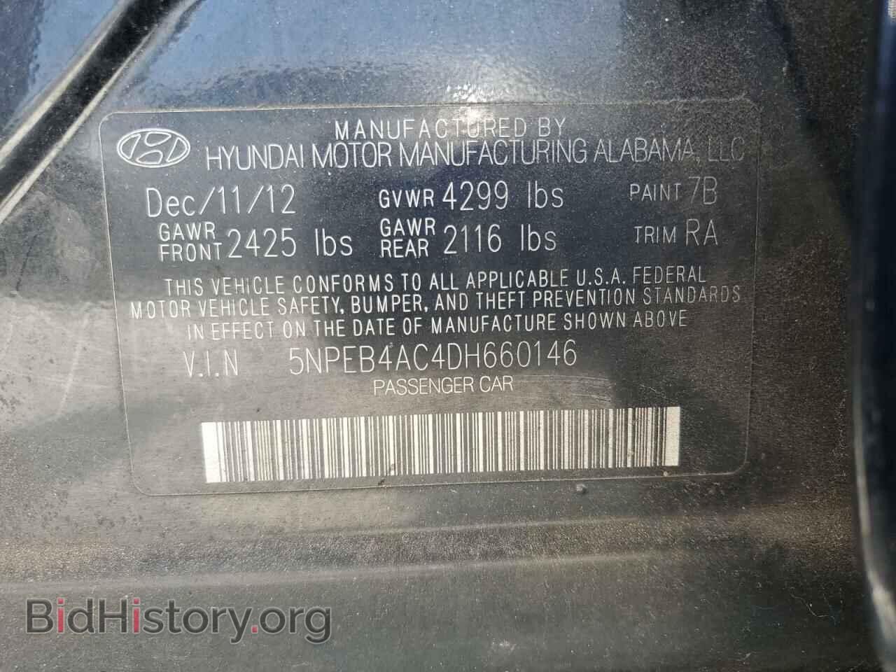 2013 HYUNDAI SONATA - VIN: 5NPEB4AC4DH660146 - Фото 12
