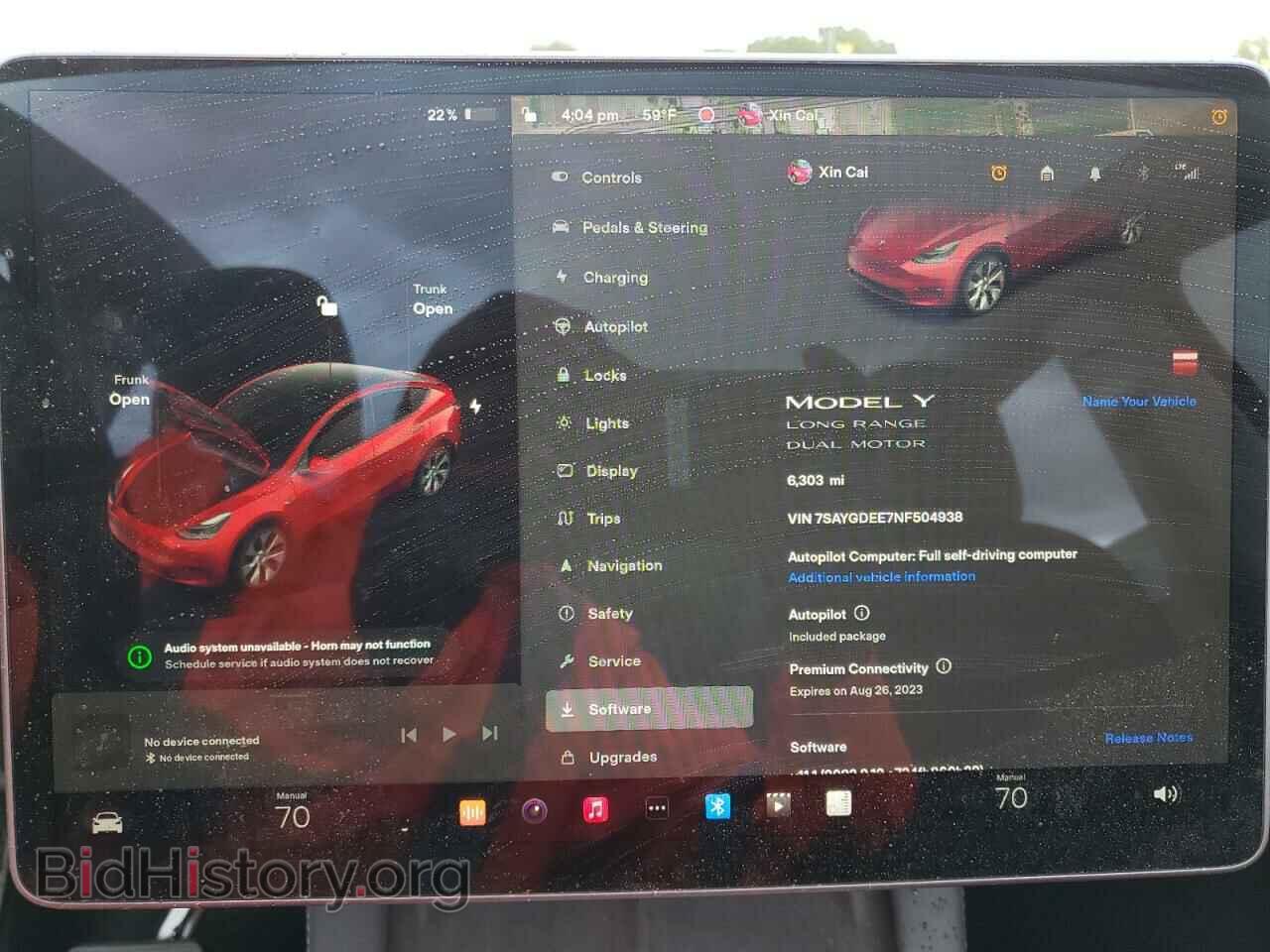 2022 TESLA MODEL Y - VIN: 7SAYGDEE7NF504938 - Photo 9