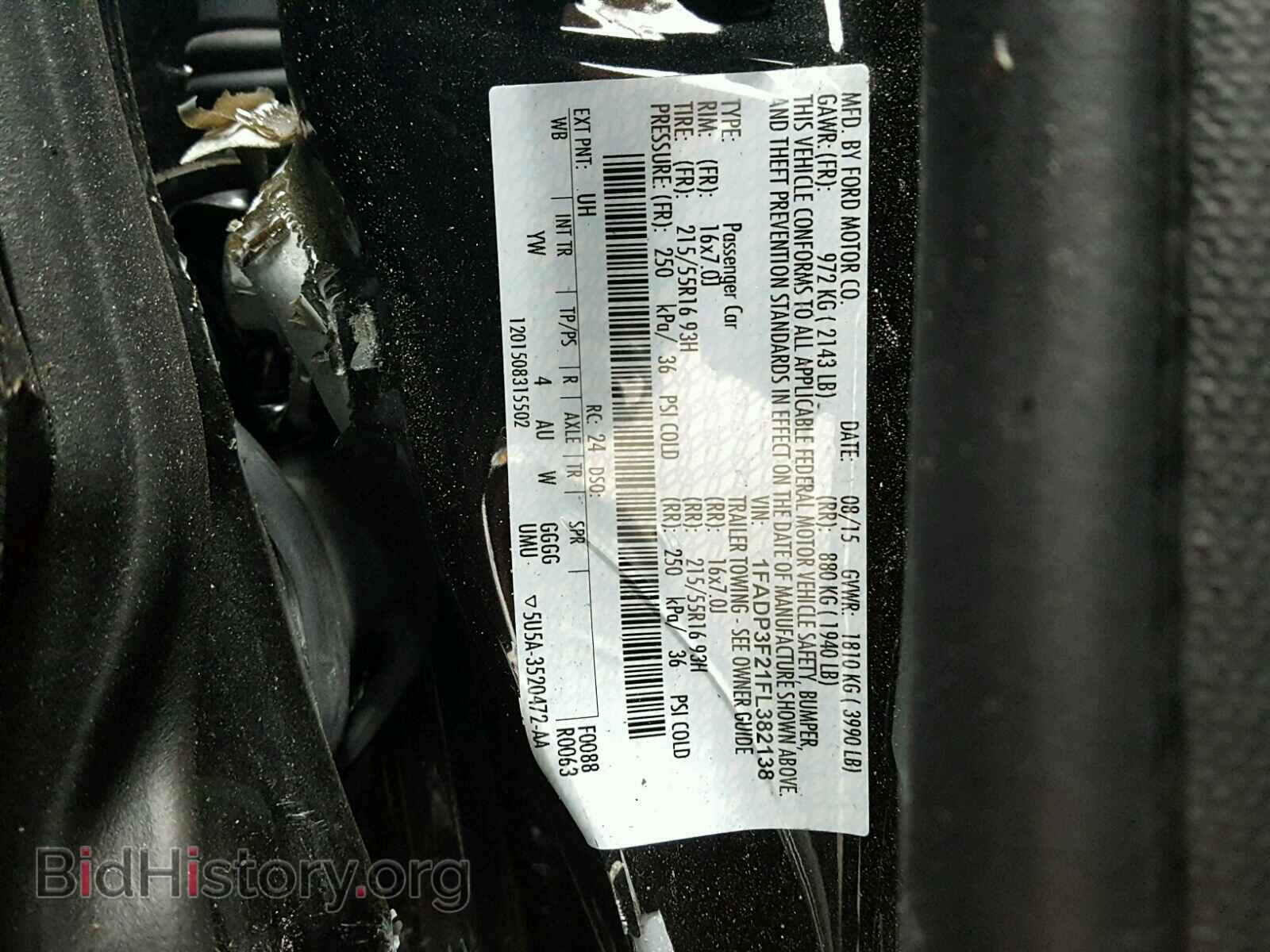 2015 FORD FOCUS - VIN: 1FADP3F21FL382138 - Photo 10