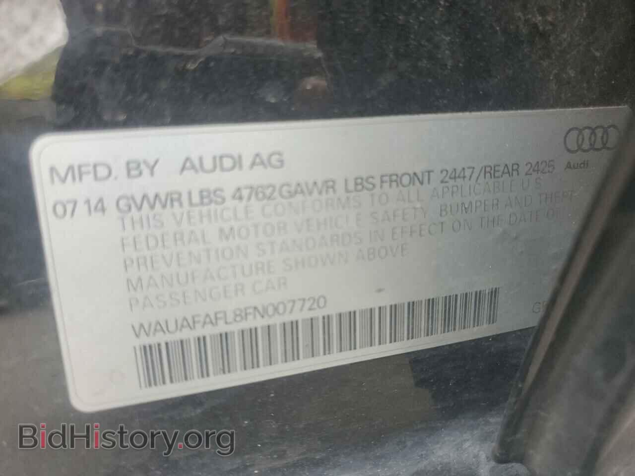 2015 AUDI A4 - VIN: WAUAFAFL8FN007720 - Photo 12