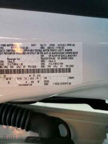 2012 FORD FOCUS - VIN: 1FAHP3F25CL443181 - Фото 10