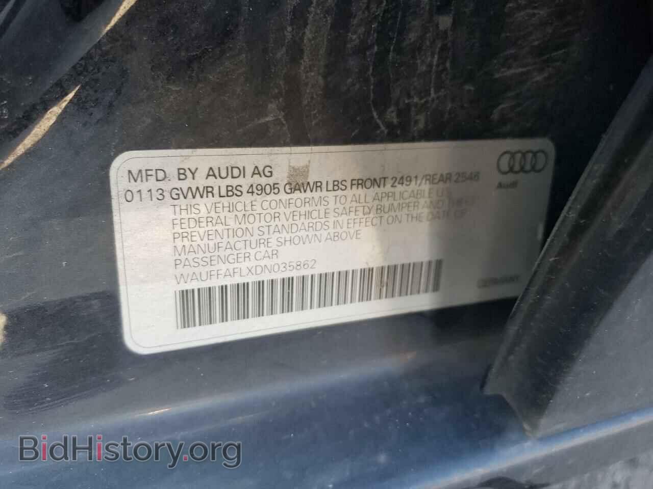 2013 AUDI A4 - VIN: WAUFFAFLXDN035862 - Фото 12