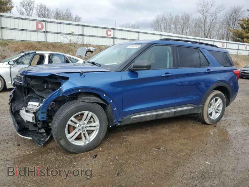 2022 Ford EXPLORER XLT (VIN 1FMSK8DH7NGA62104) — фото 1 из 14, Copart, повреждение: передняя часть