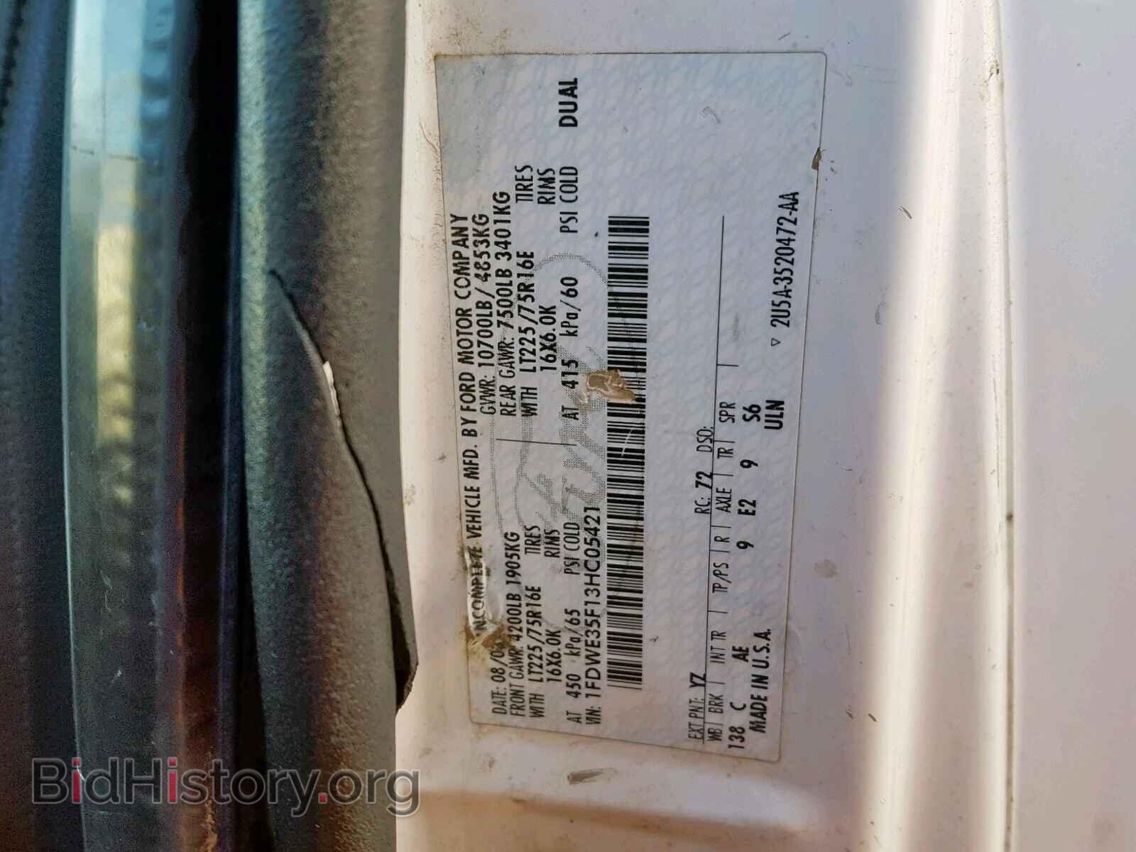 2003 FORD ECONOLINE - VIN: 1FDWE35F13HC05421 - Фото 10