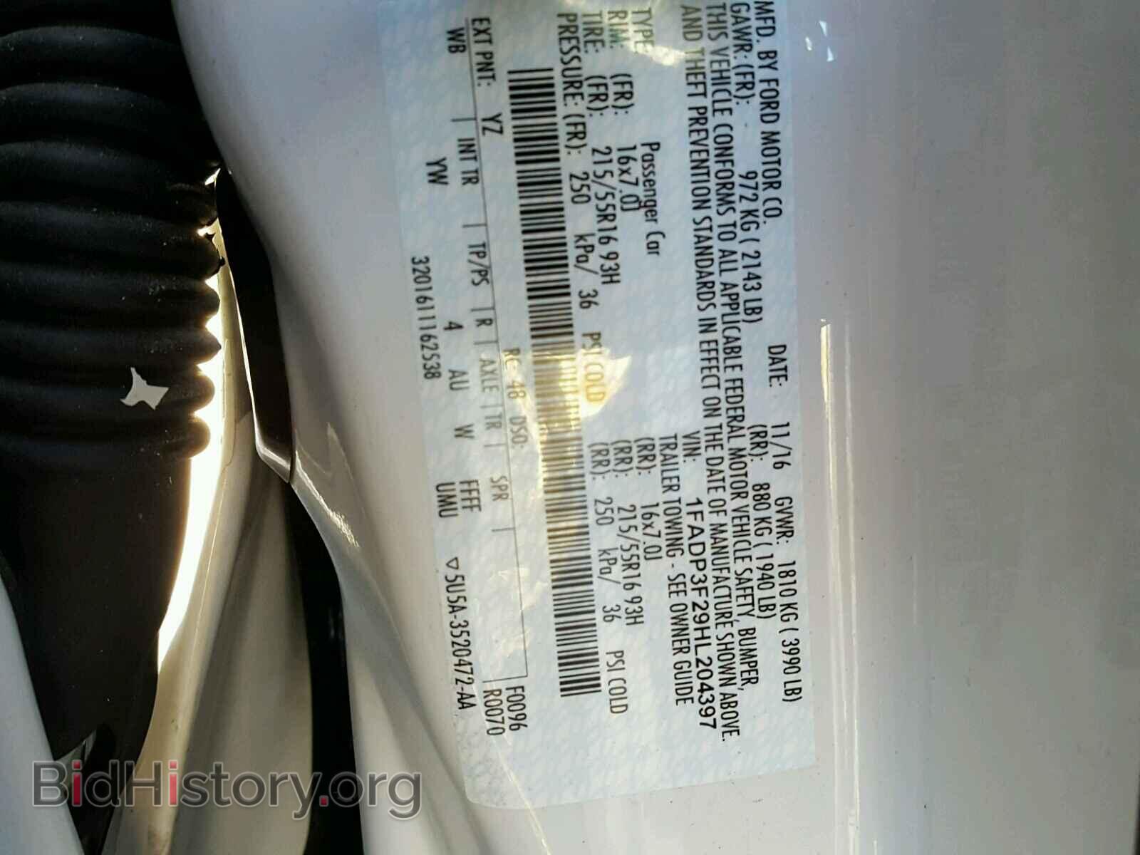 2017 FORD FOCUS - VIN: 1FADP3F29HL204397 - Photo 10