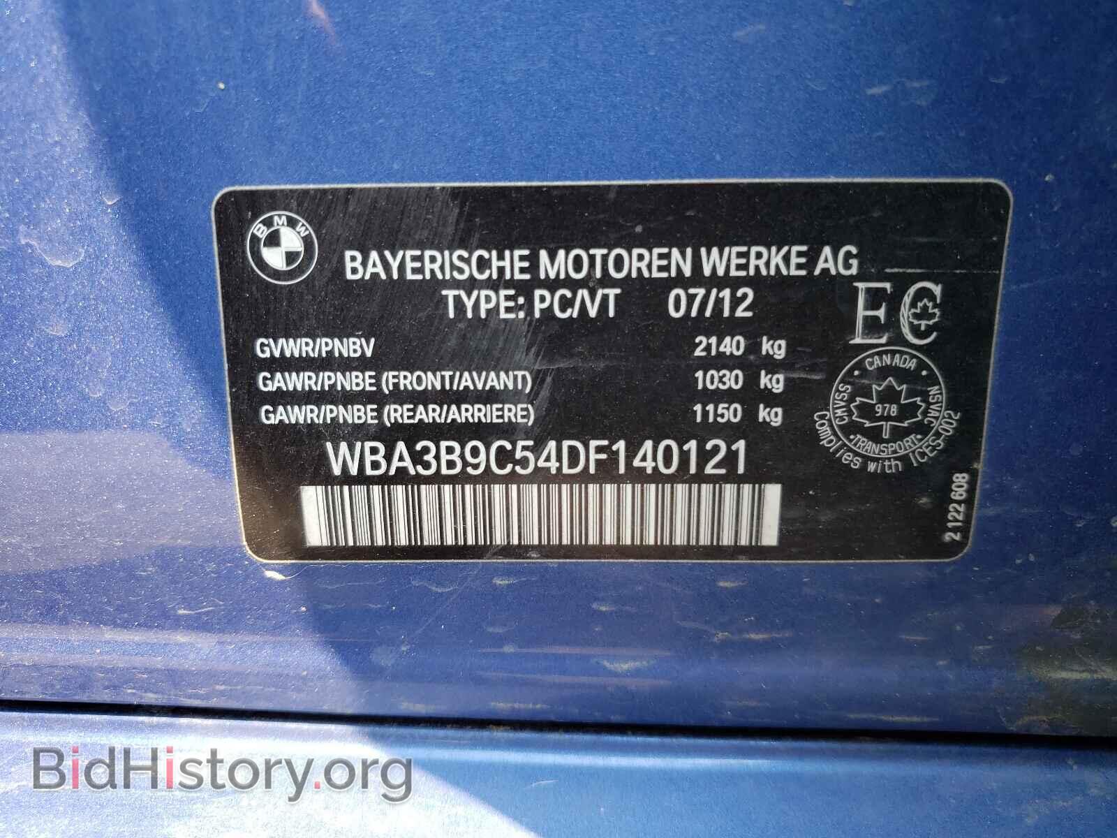 2013 BMW 3 SERIES - VIN: WBA3B9C54DF140121 - Photo 10