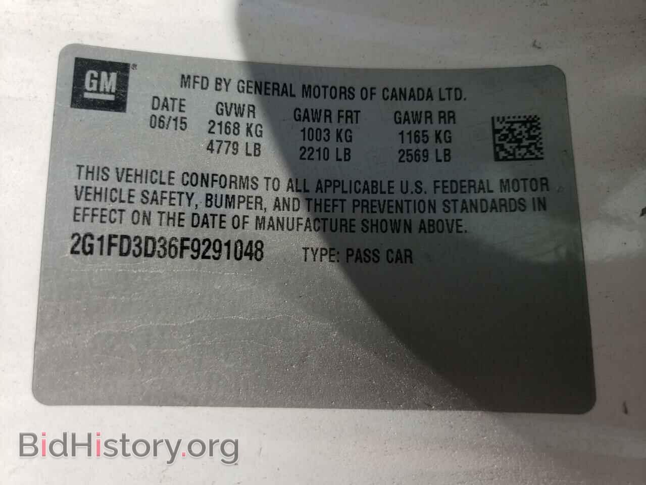 2015 CHEVROLET CAMARO - VIN: 2G1FD3D36F9291048 - Фото 10