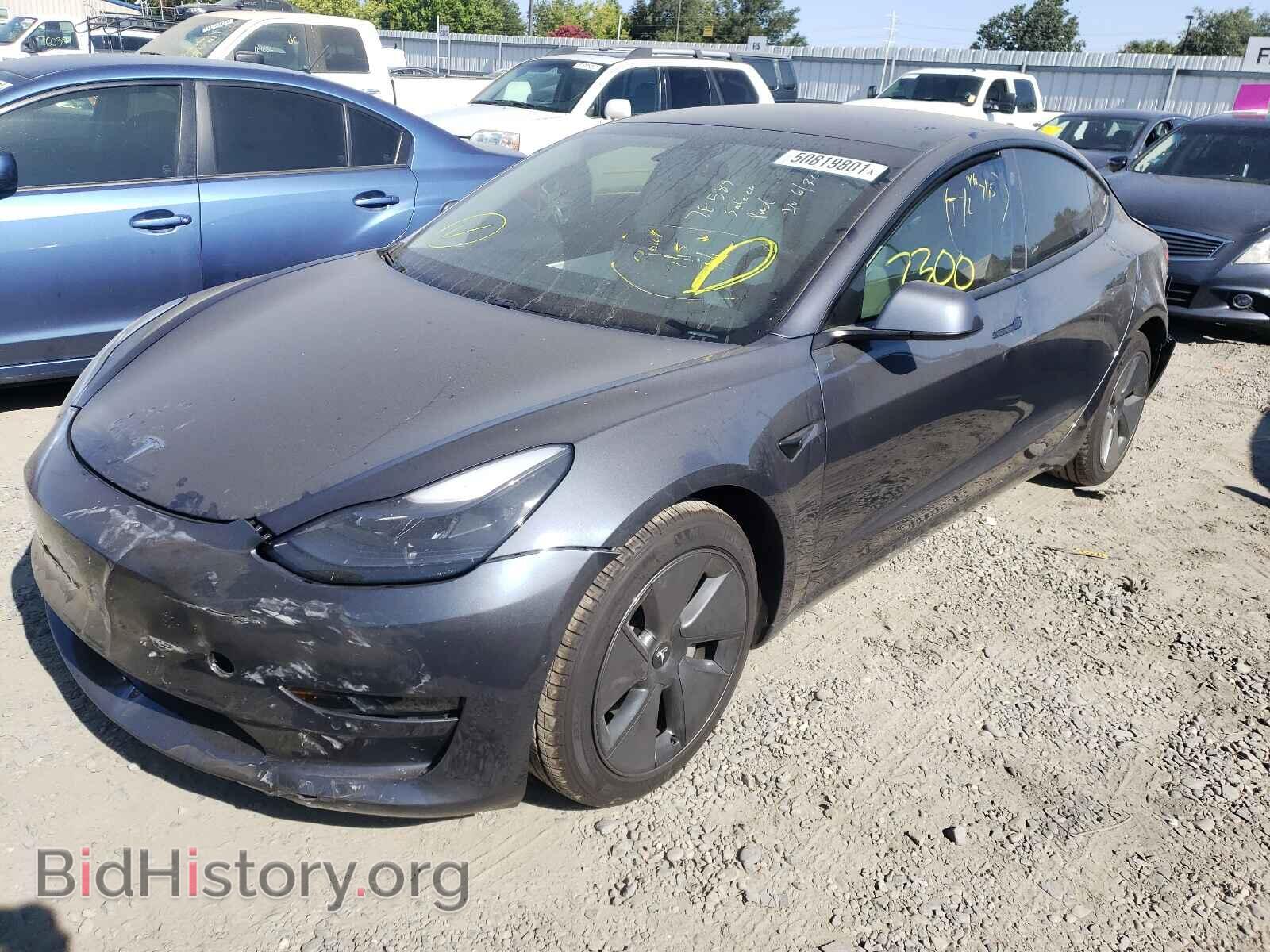 2021 TESLA MODEL 3 - VIN: 5YJ3E1EA1MF877416 - Фото 2
