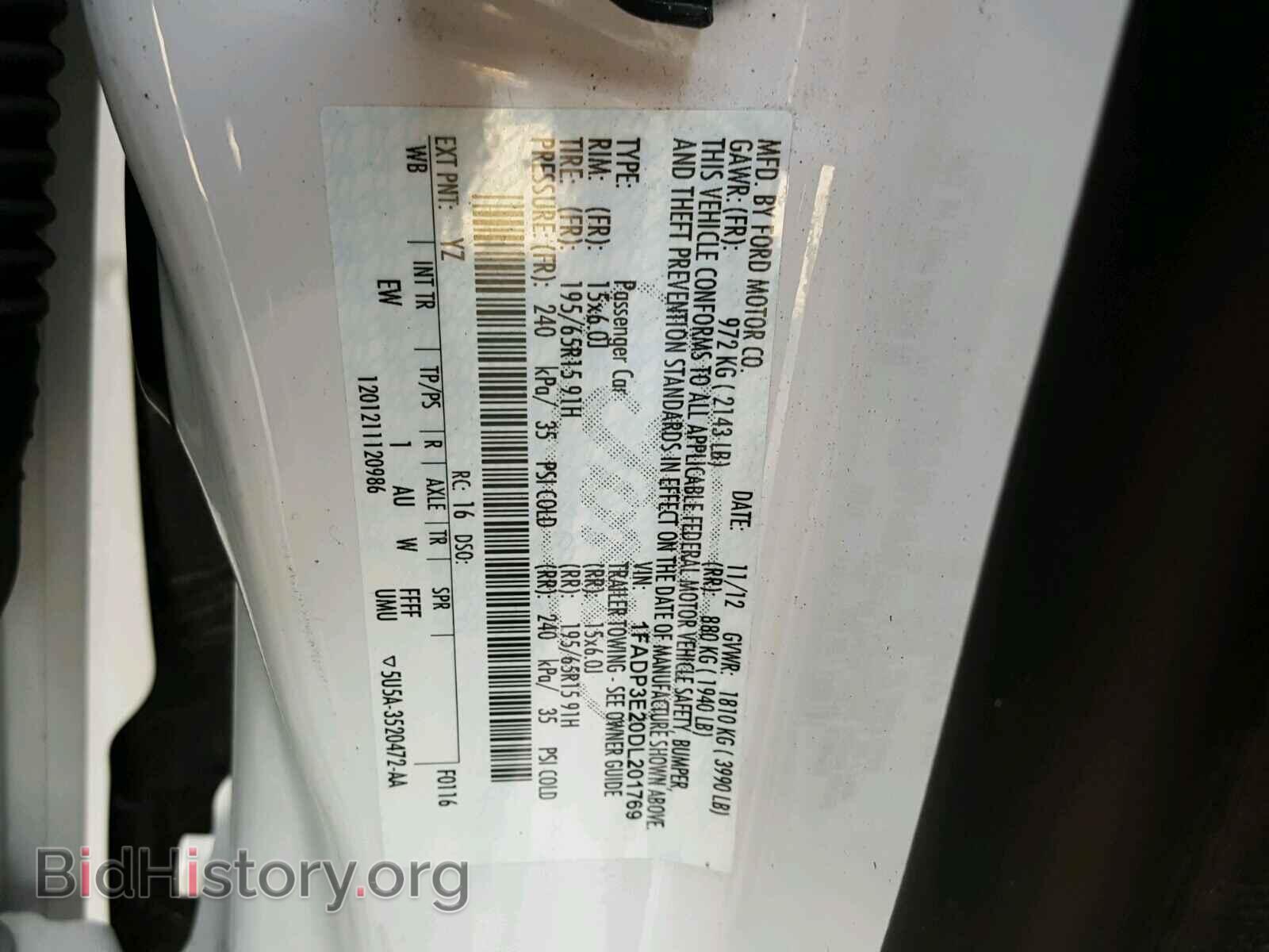 2013 FORD FOCUS - VIN: 1FADP3E20DL201769 - Photo 10