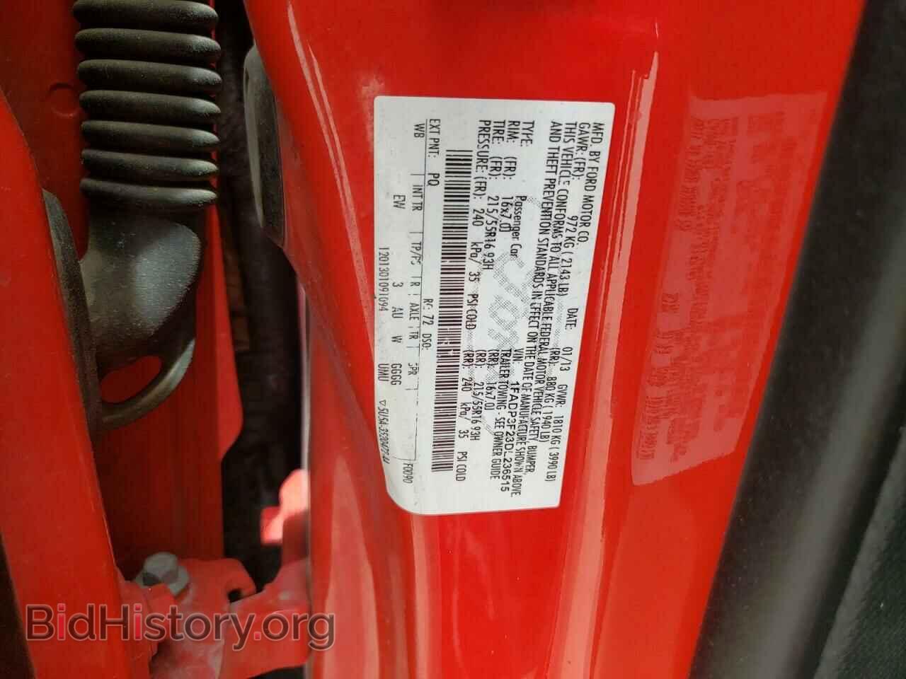 2013 FORD FOCUS - VIN: 1FADP3F23DL236515 - Фото 12