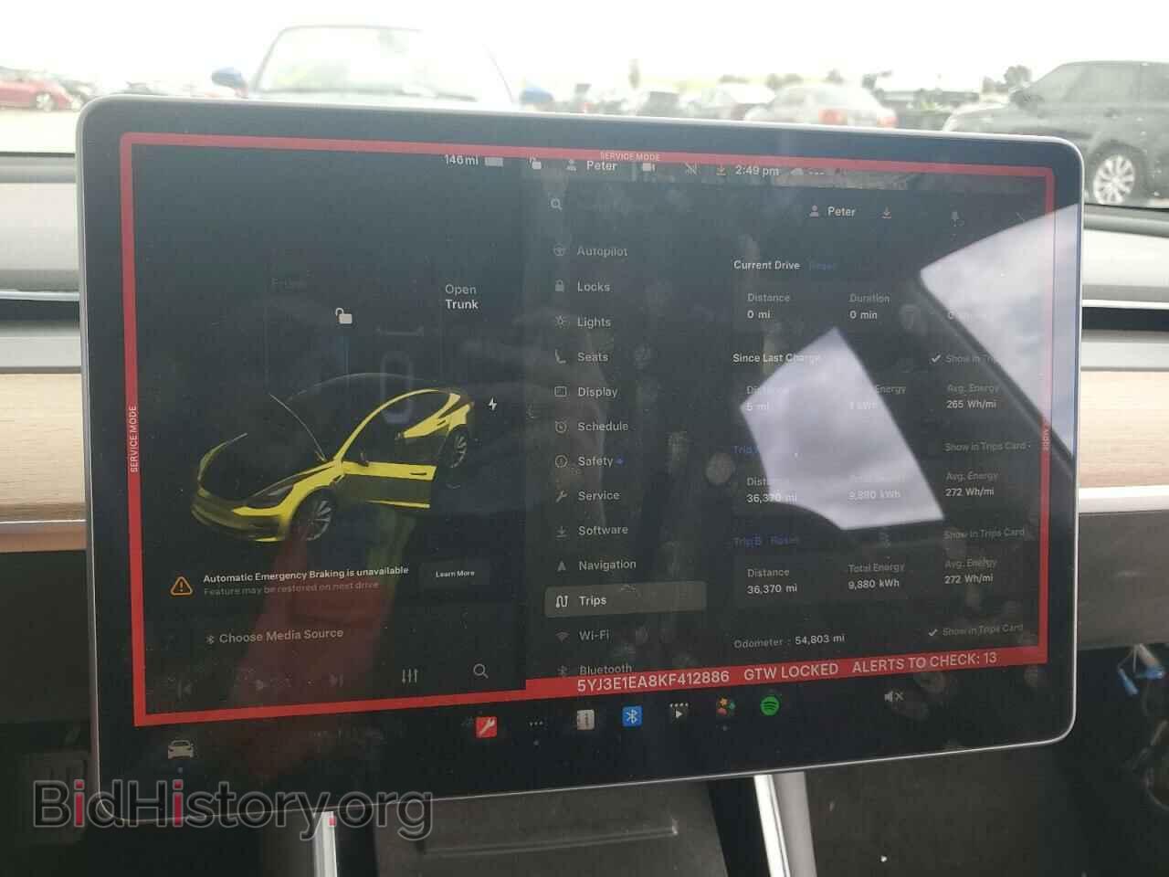 2019 TESLA MODEL 3 - VIN: 5YJ3E1EA8KF412886 - Фото 9