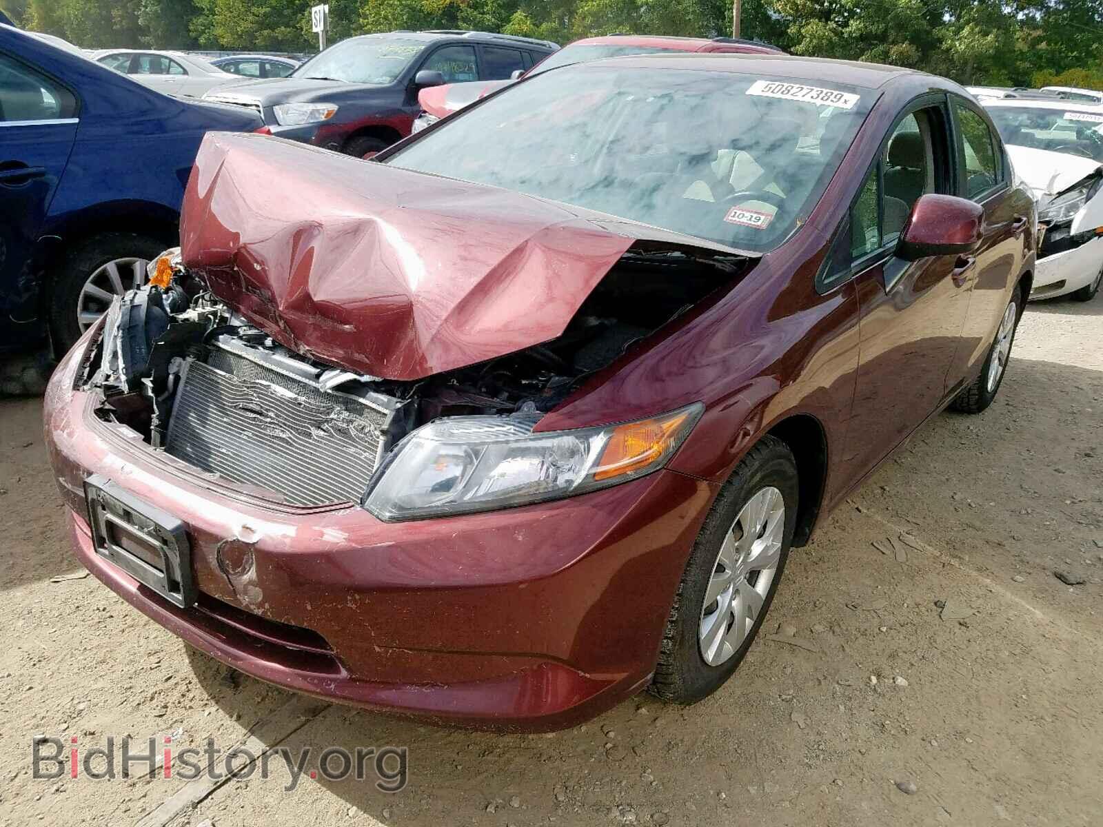2012 HONDA CIVIC LX - VIN: 2HGFB2F53CH543539 - Фото 2