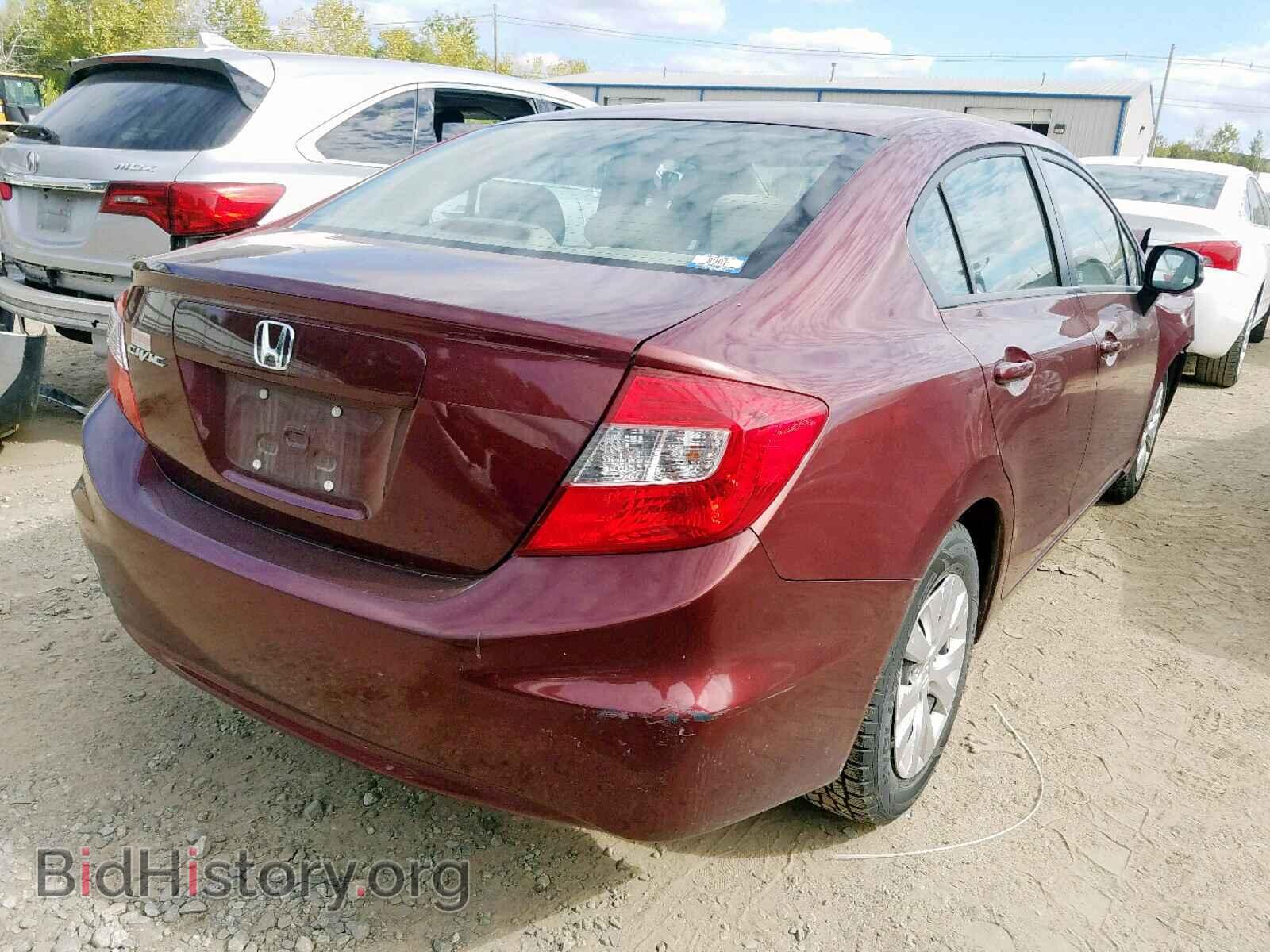 2012 HONDA CIVIC LX - VIN: 2HGFB2F53CH543539 - Фото 4