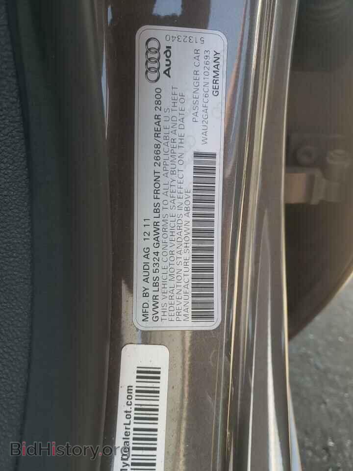 2012 AUDI A7 - VIN: WAU2GAFC6CN102693 - Фото 10