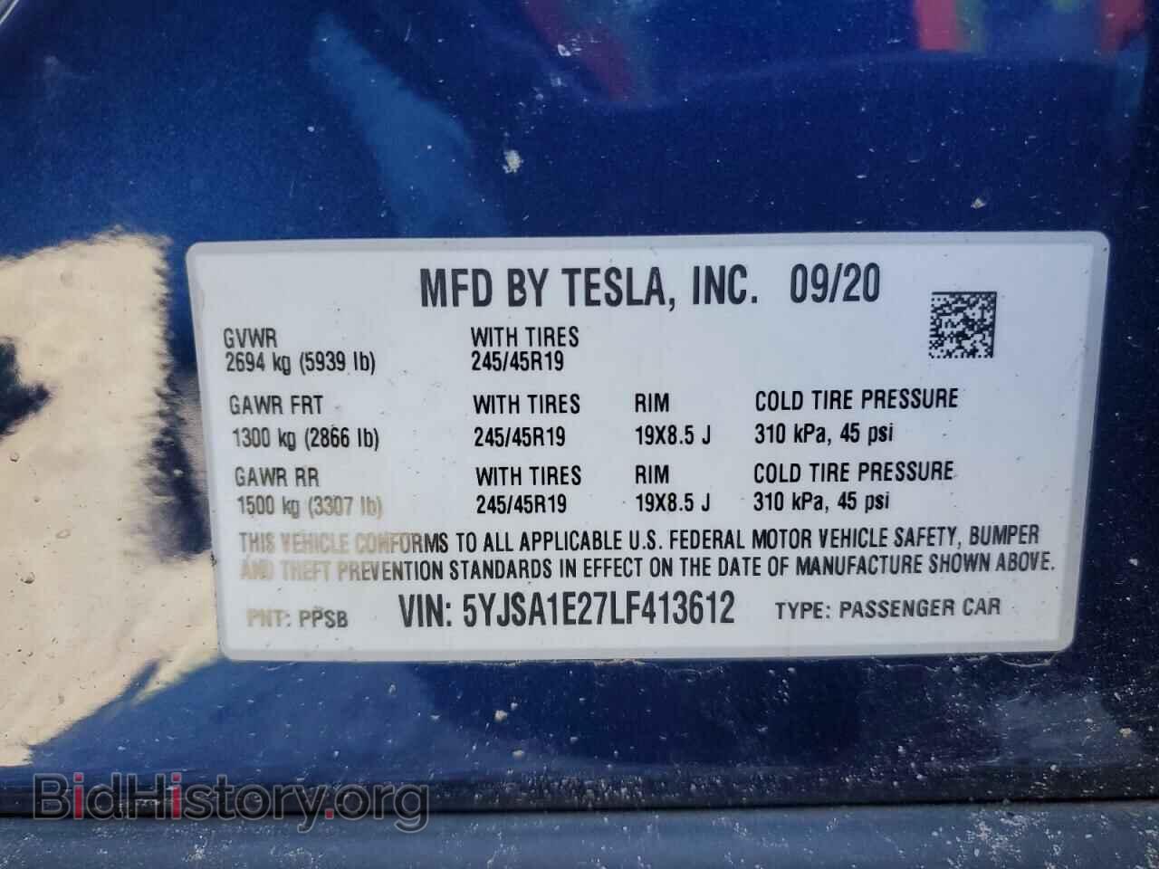 2020 TESLA MODEL S - VIN: 5YJSA1E27LF413612 - Photo 12