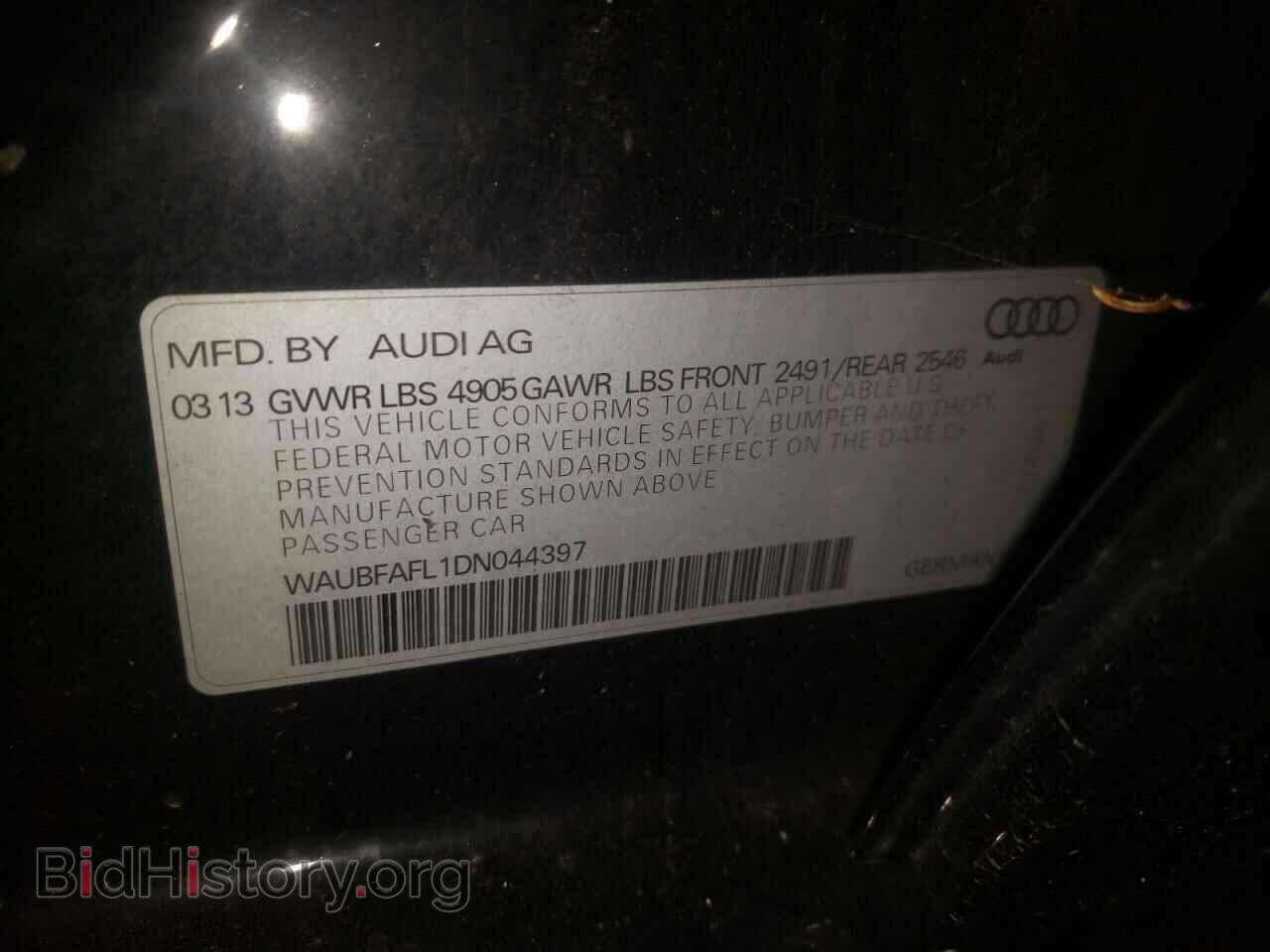 2013 AUDI A4 - VIN: WAUBFAFL1DN044397 - Фото 10