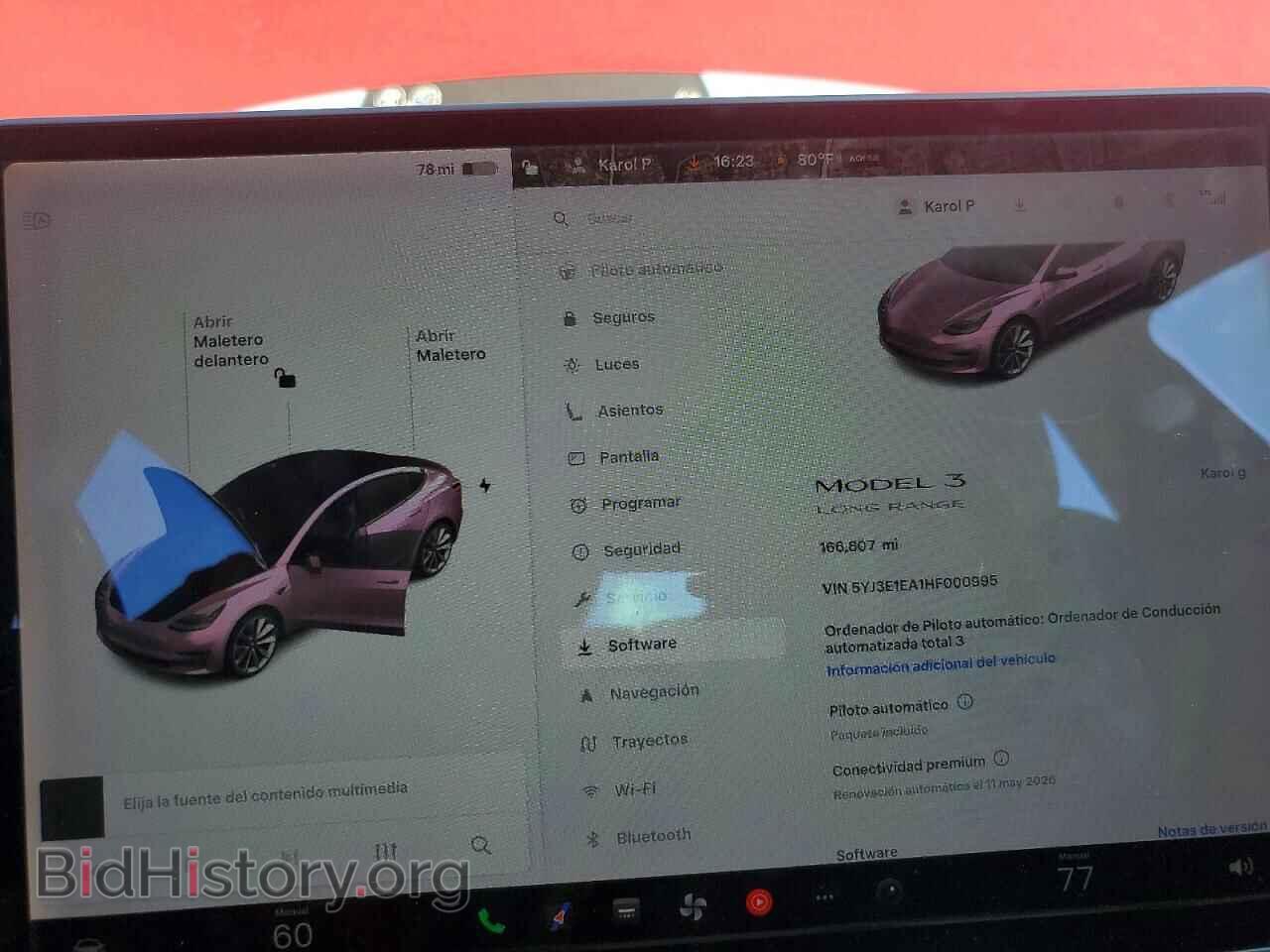 2017 TESLA MODEL 3 - VIN: 5YJ3E1EA1HF000995 - Photo 9