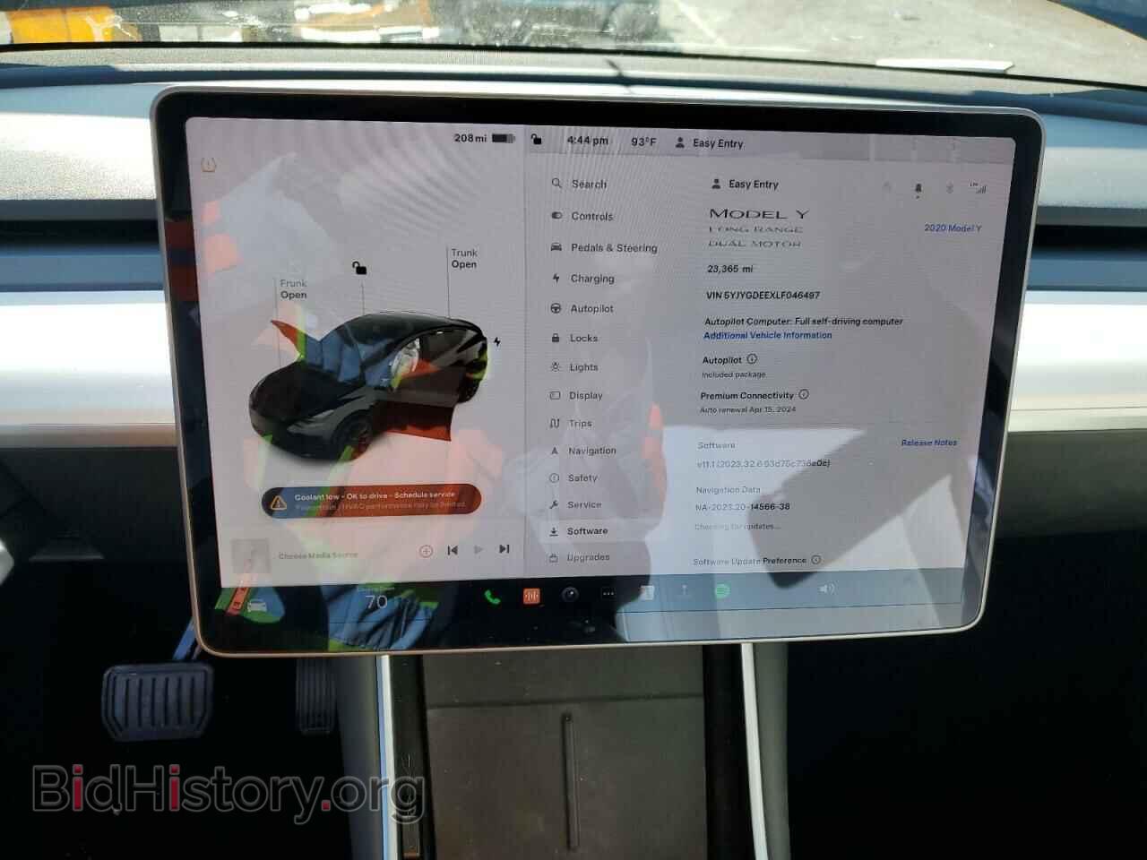 2020 TESLA MODEL Y - VIN: 5YJYGDEEXLF046497 - Фото 9