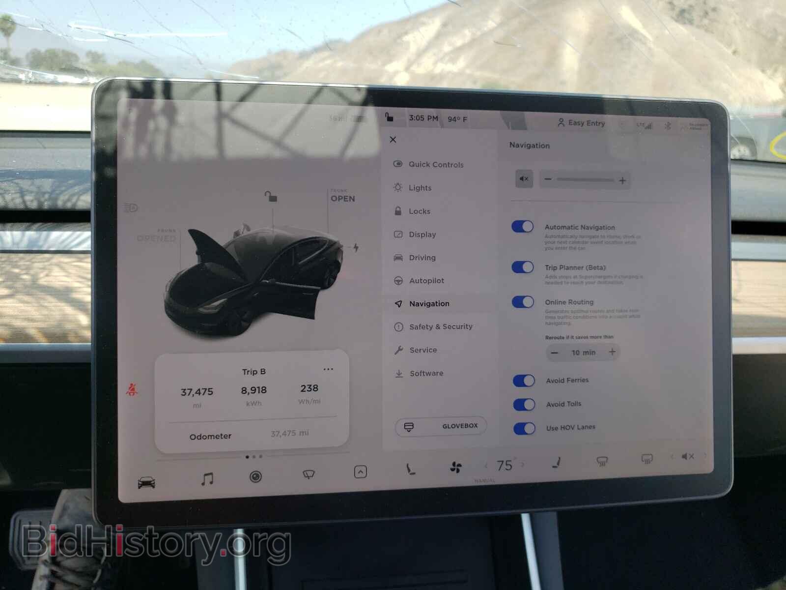 2019 TESLA MODEL 3 - VIN: 5YJ3E1EA9KF297019 - Фото 9