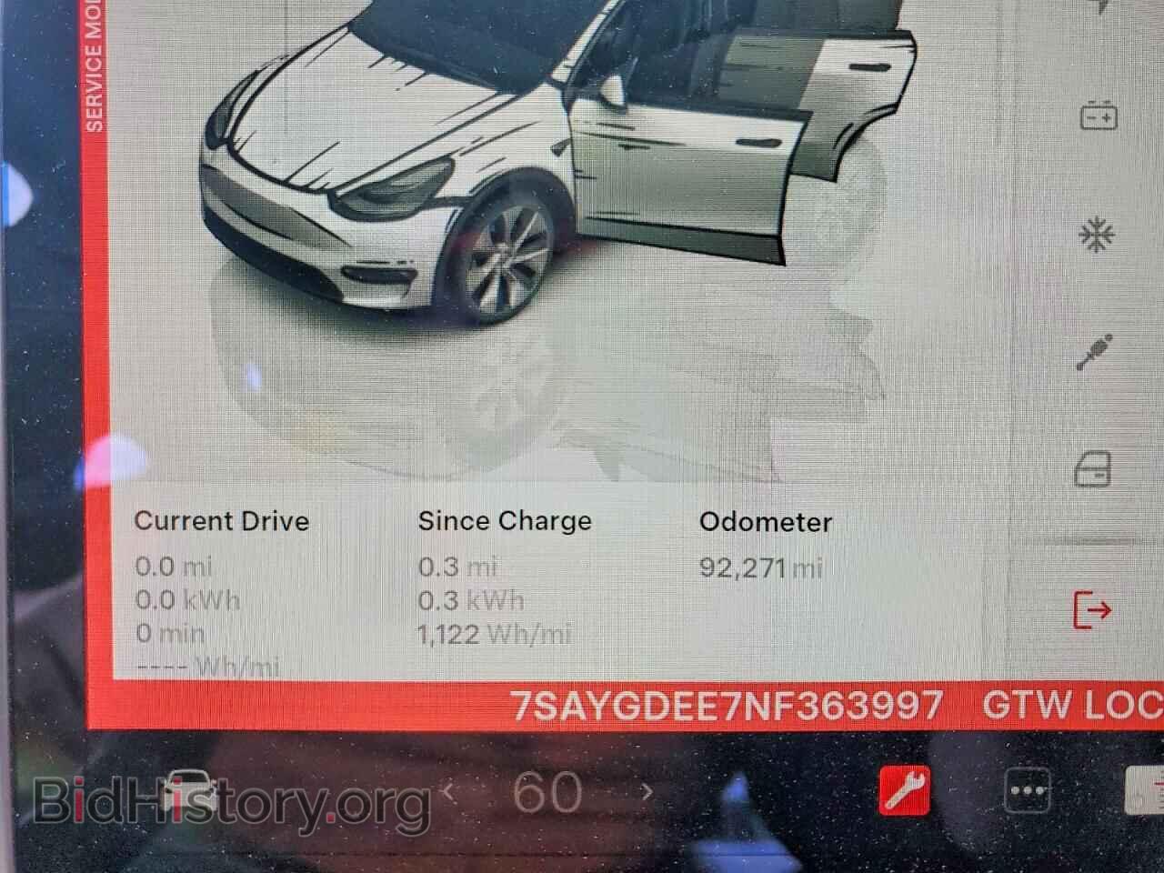 2022 TESLA MODEL Y - VIN: 7SAYGDEE7NF363997 - Фото 9