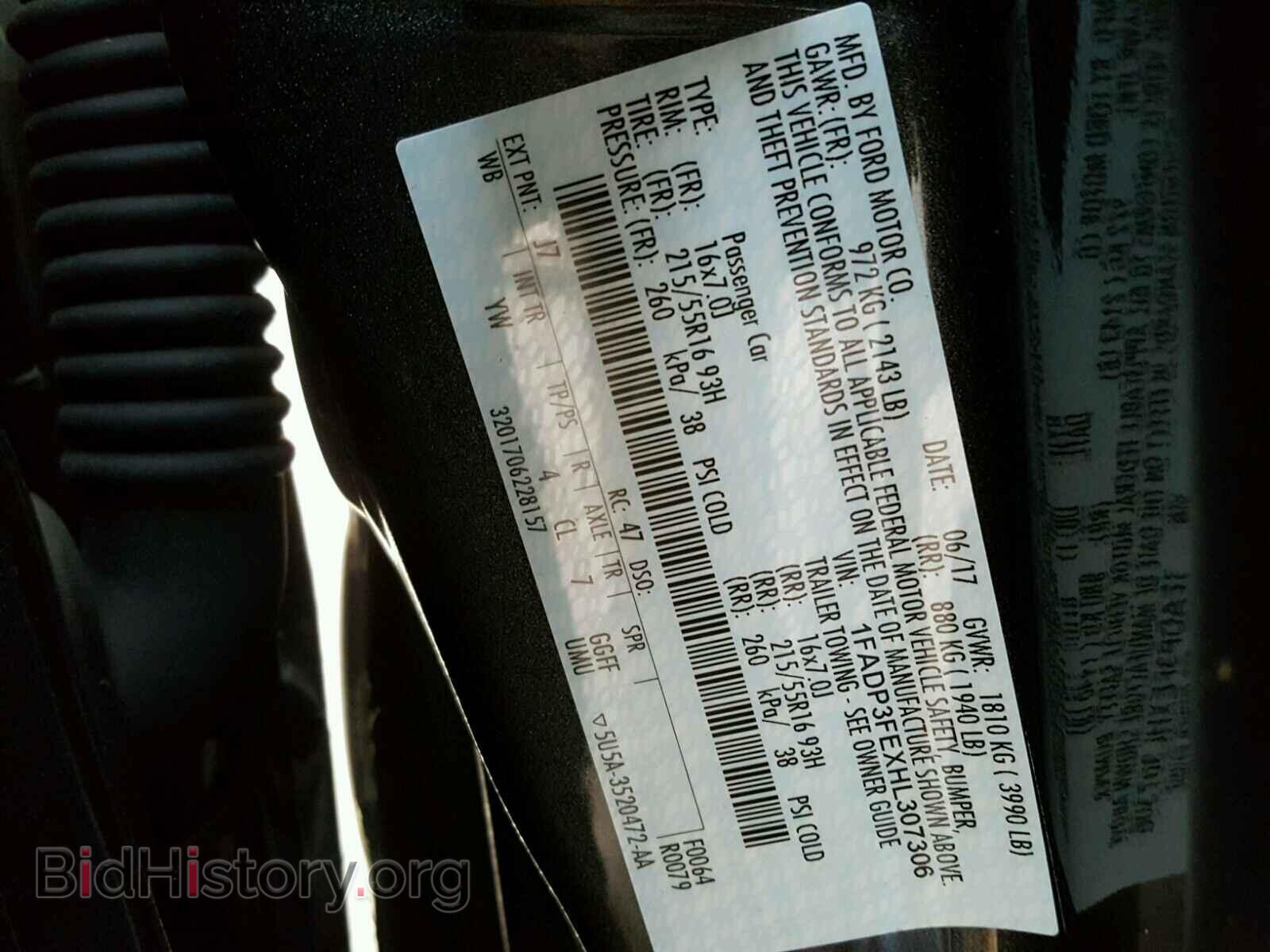 2017 FORD FOCUS SE - VIN: 1FADP3FEXHL307306 - Фото 10