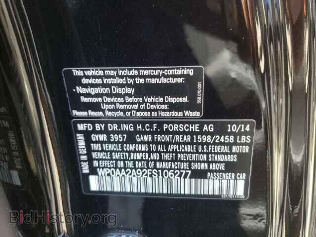 2015 PORSCHE 911 - VIN: WP0AA2A92FS106277 - Фото 10
