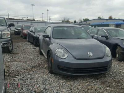 2012 Volkswagen BEETLE, gray — VIN 3VWJP7AT2CM605749, Copart