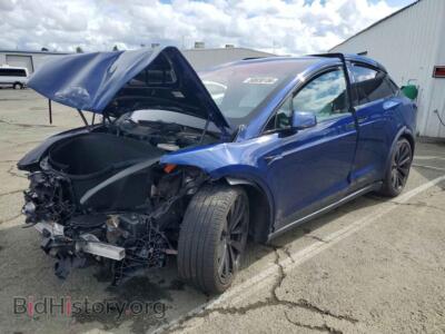 2023 Tesla MODEL X, синий — VIN 7SAXCBE53PF366359, Copart