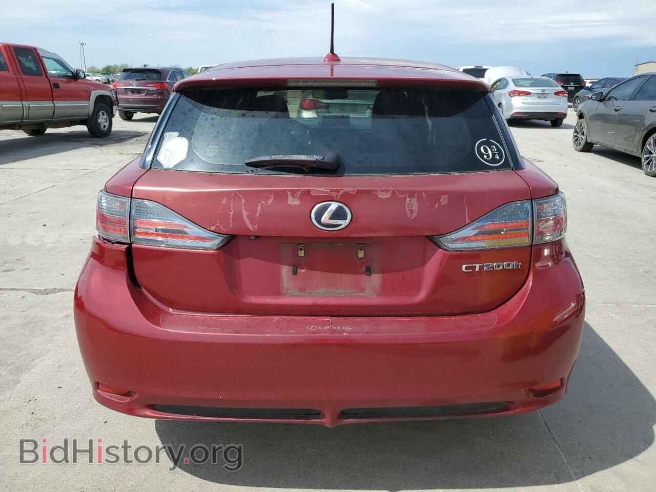 2012 LEXUS CT 200 - VIN: JTHKD5BH5C2080755 - Фото 6