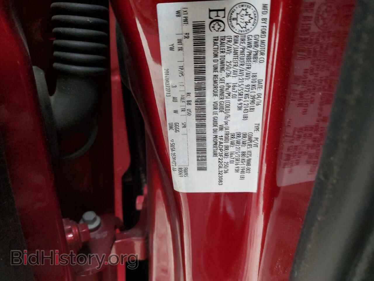 2016 FORD FOCUS - VIN: 1FADP3F22GL323083 - Фото 12