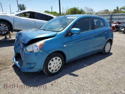 2014 Mitsubishi MIRAGE Mirage DE, синий — VIN ML32A3HJ8EH024384, Copart