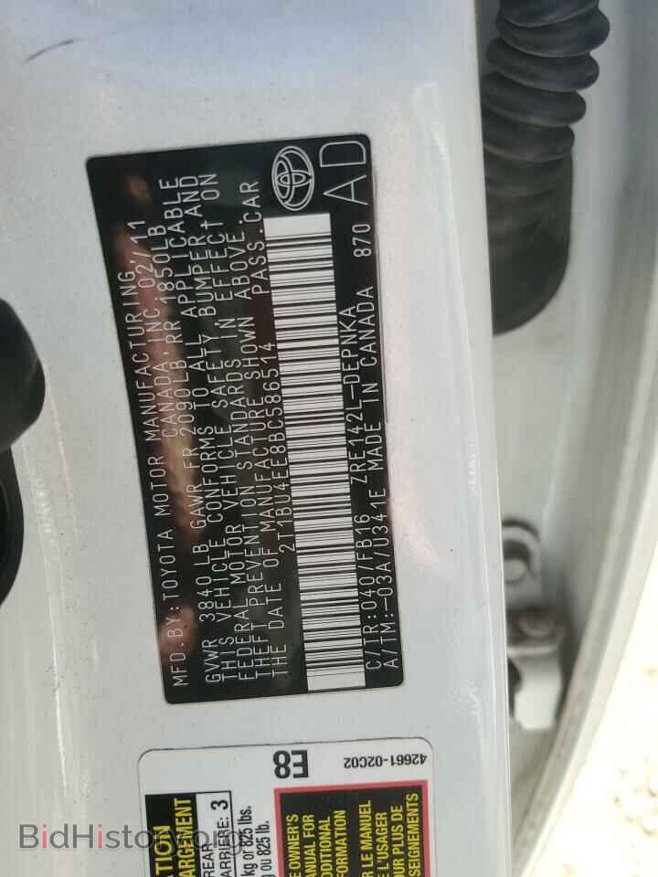 2011 TOYOTA COROLLA - VIN: 2T1BU4EE8BC586514 - Фото 15