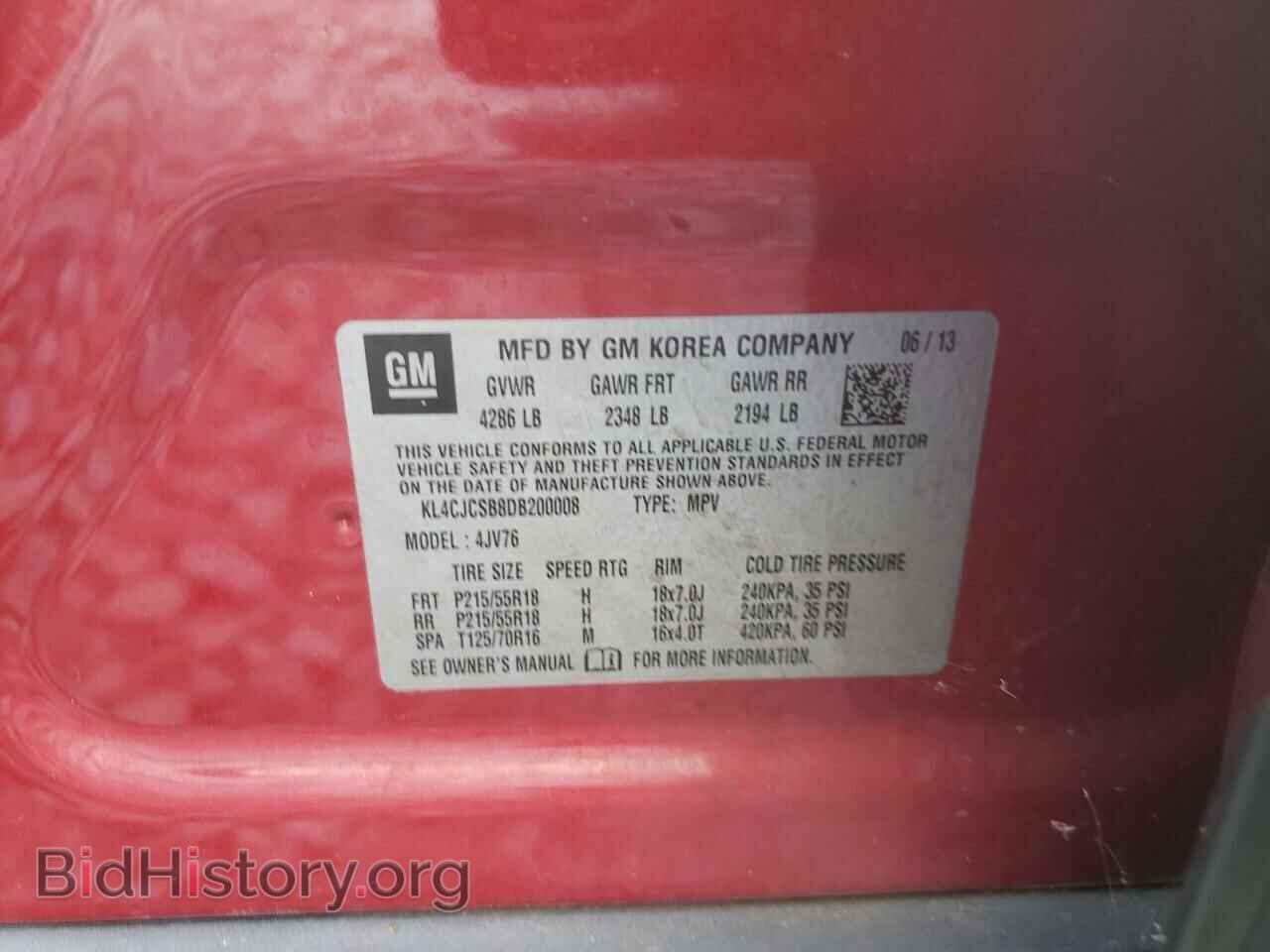 2013 BUICK ENCORE - VIN: KL4CJCSB8DB200008 - Photo 10