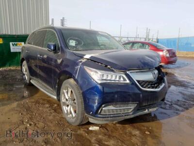 2014 Acura MDX MDX Advanc, blue — VIN 5FRYD4H8XEB505205, Copart