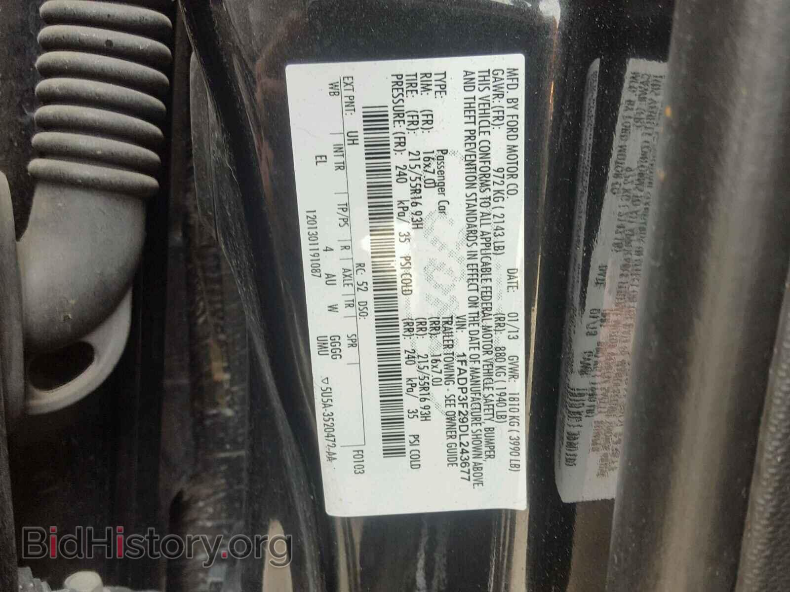 2013 FORD FOCUS - VIN: 1FADP3F29DL243677 - Photo 10
