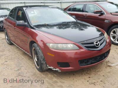 2007 Mazda 6 6 S, красный — VIN 1YVHP80D075M15858, Copart