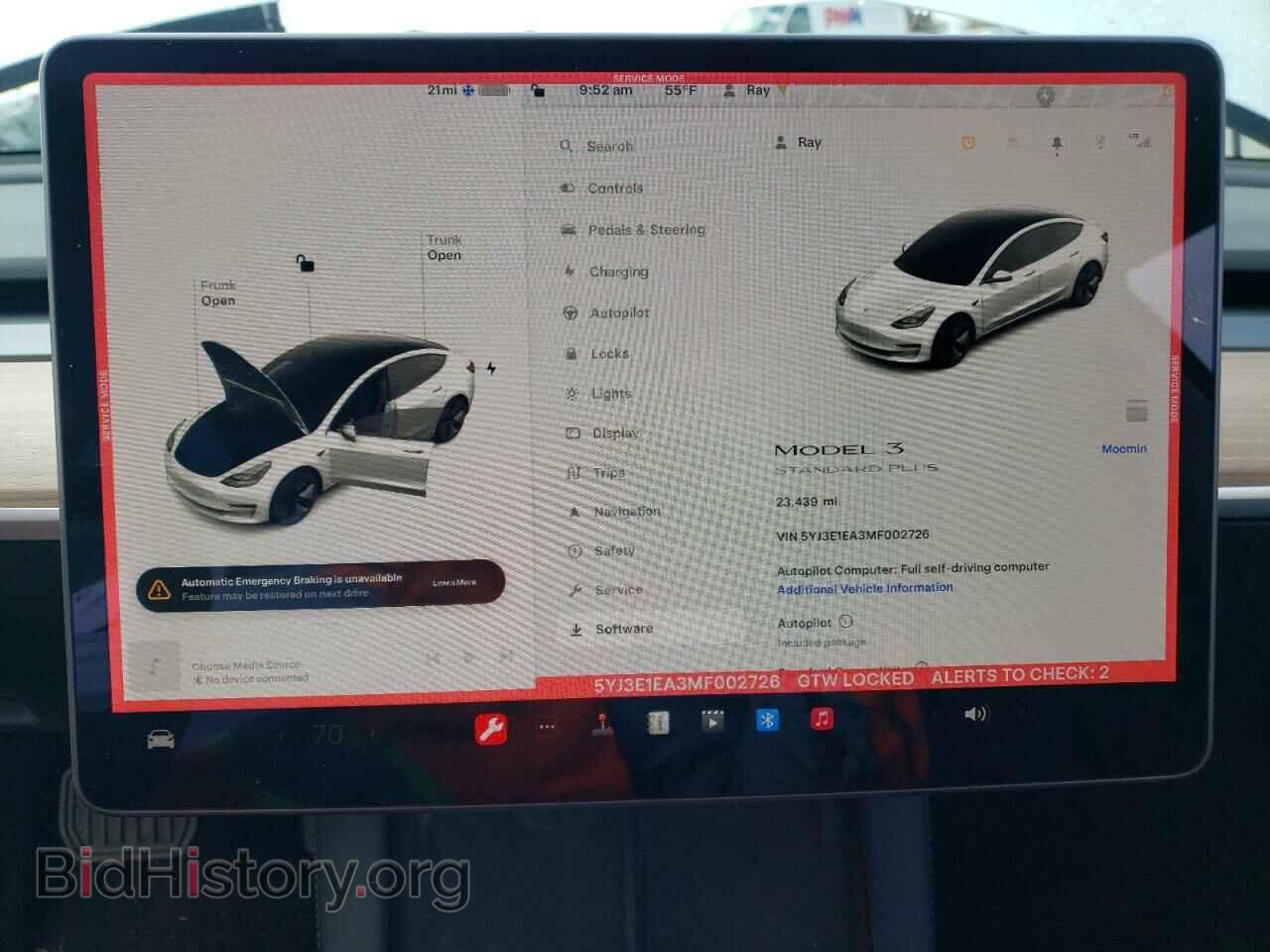 2021 TESLA MODEL 3 - VIN: 5YJ3E1EA3MF002726 - Photo 9