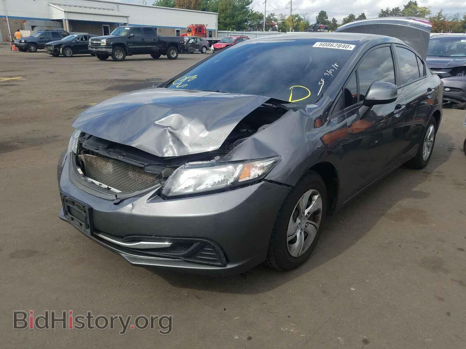 2013 HONDA CIVIC - VIN: 2HGFB2F53DH596484 - Фото 2