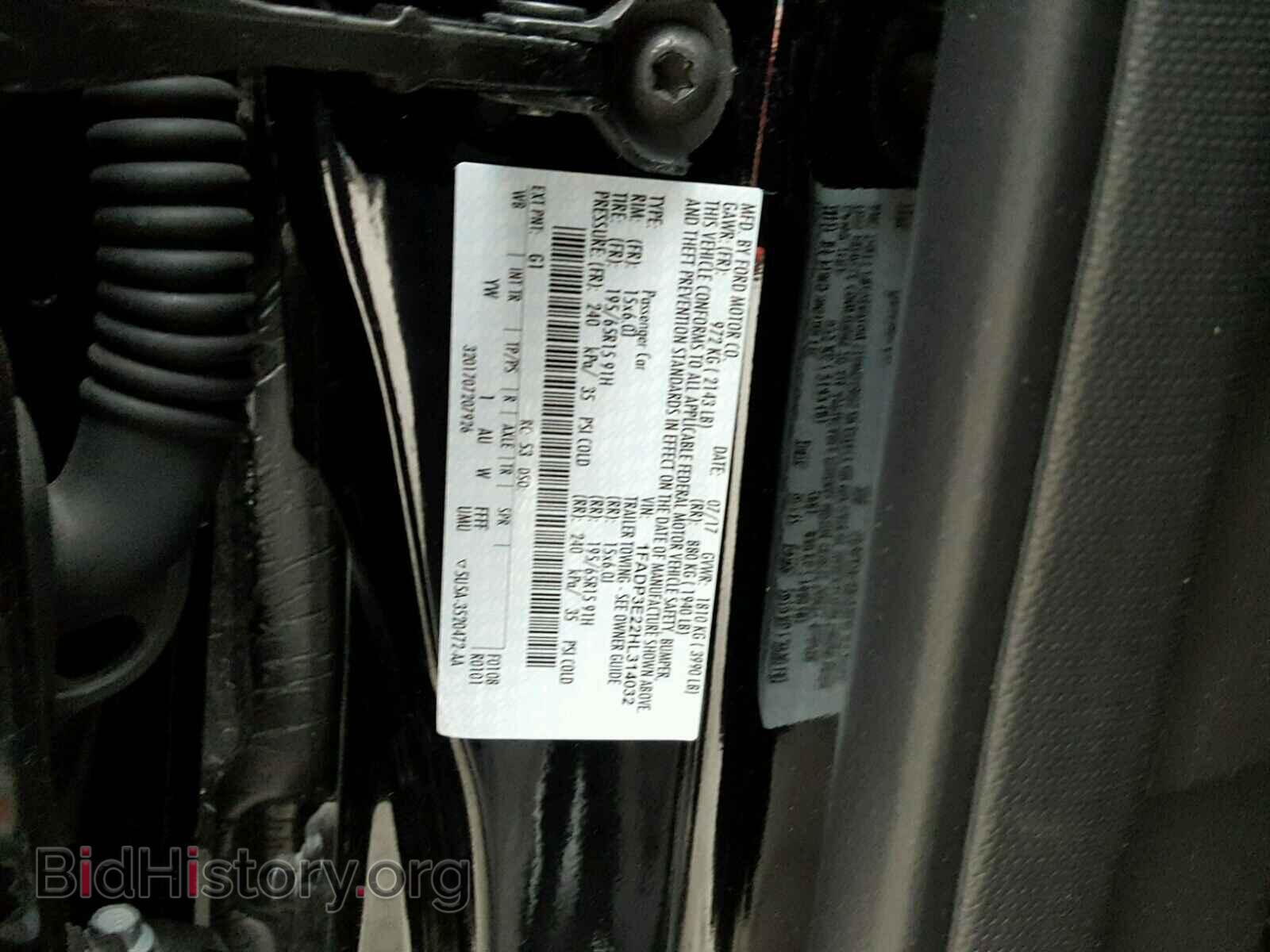 2017 FORD FOCUS - VIN: 1FADP3E22HL314032 - Photo 10