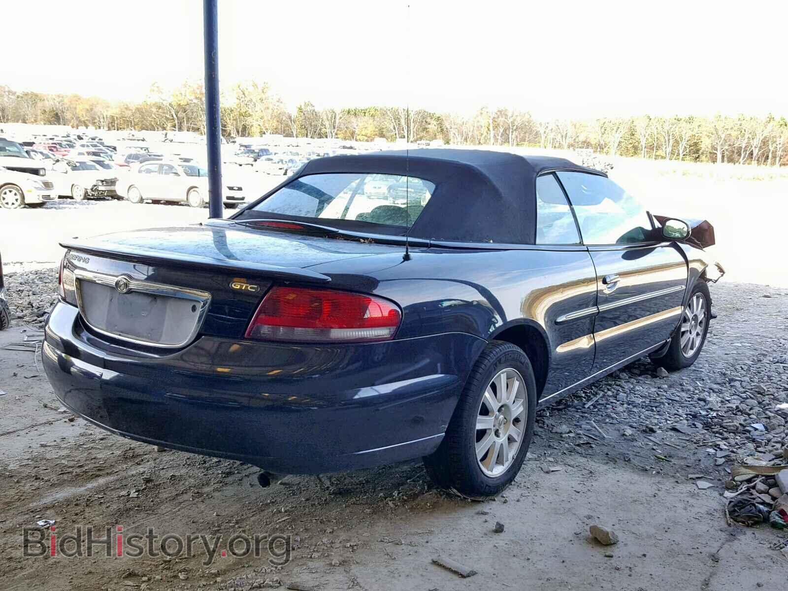 2003 CHRYSLER SEBRING - VIN: 1C3EL75T93N523988 - Фото 4