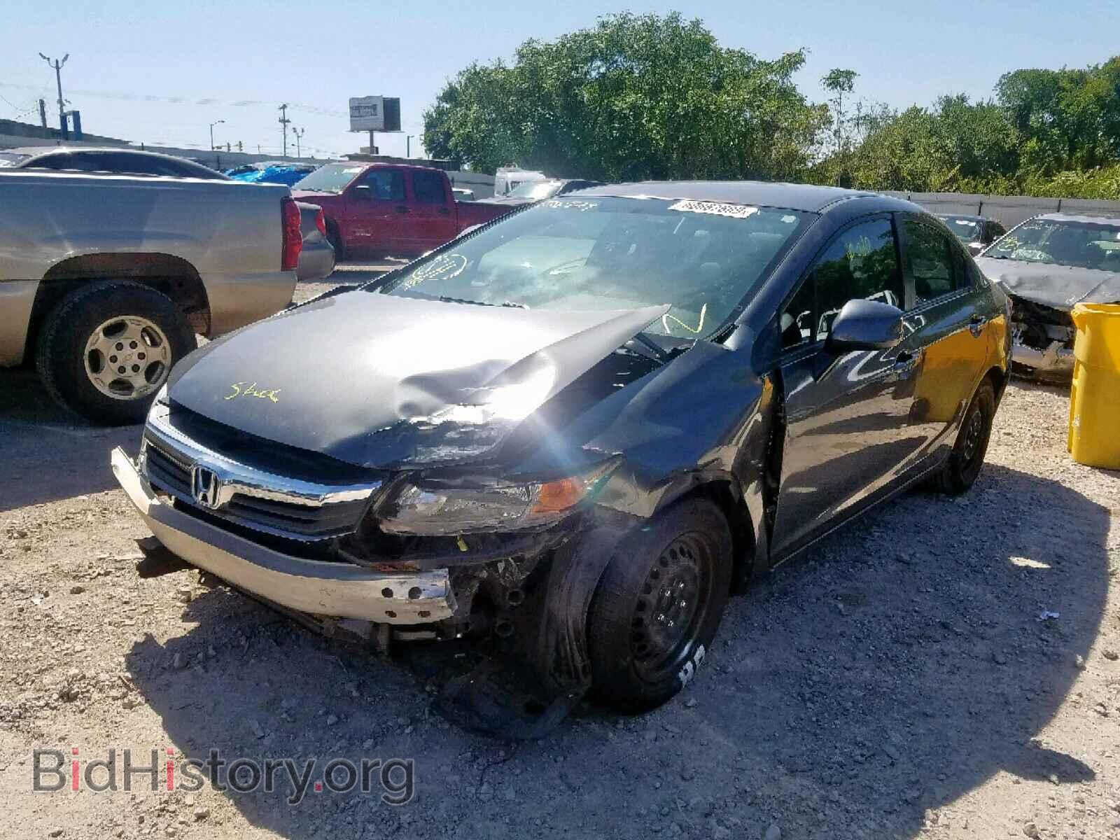 2012 HONDA CIVIC LX - VIN: 2HGFB2F50CH576529 - Фото 2