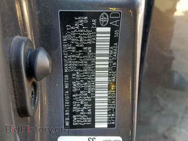 2013 TOYOTA COROLLA BA - VIN: 2T1BU4EEXDC113622 - Фото 10